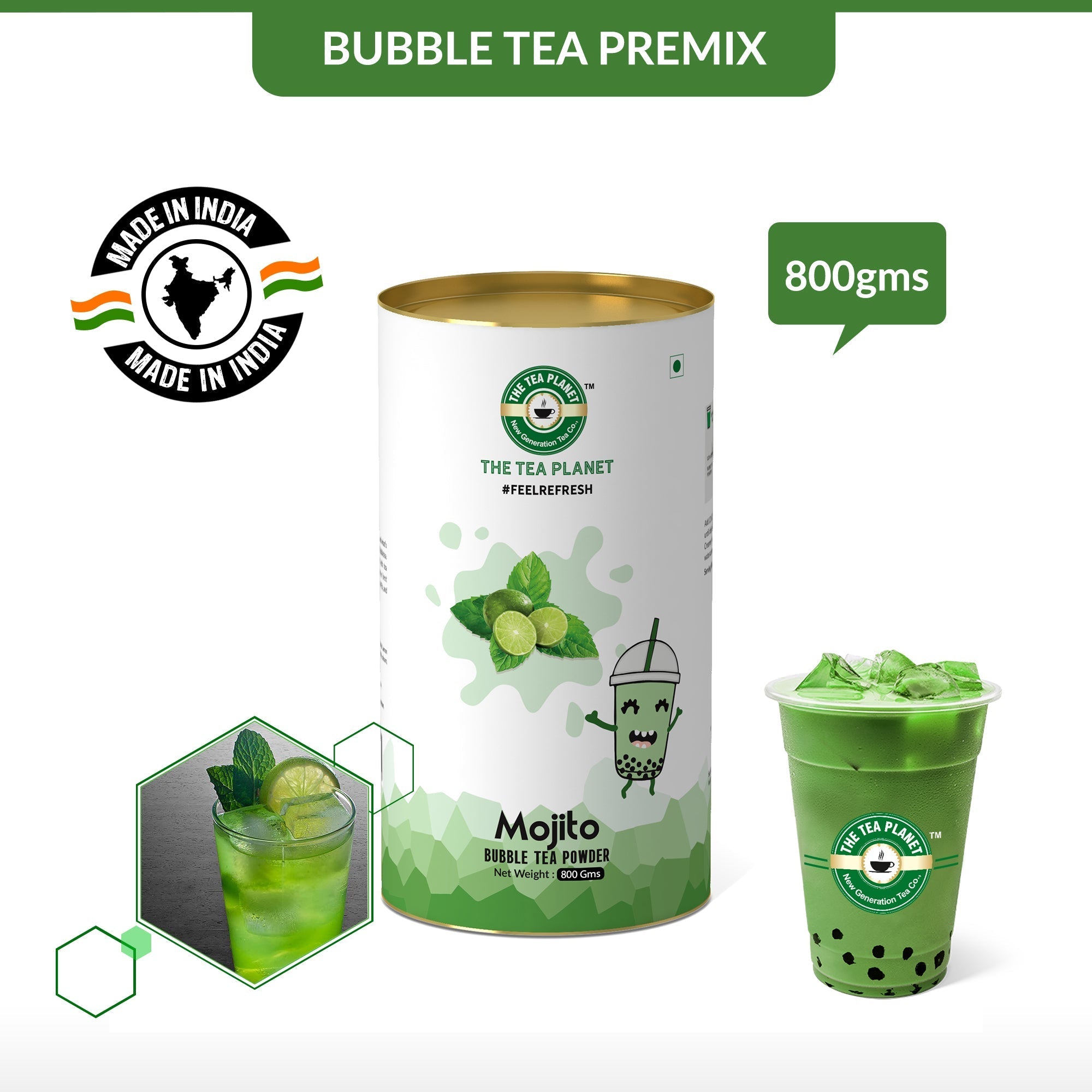 Mojito Bubble Tea Premix - 800 gms