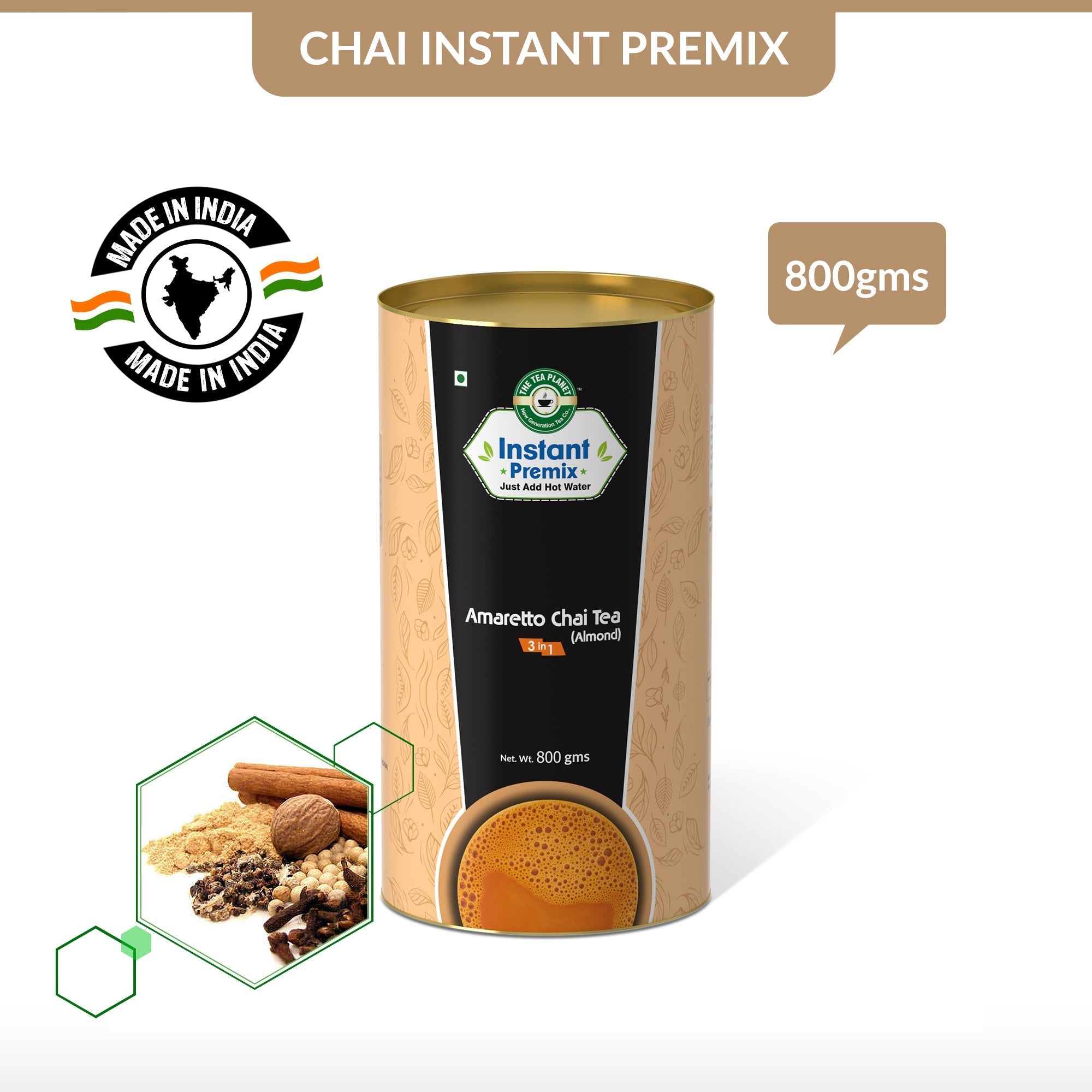 Amaretto Chai Tea (Almond) (3 in 1) - 800 gms