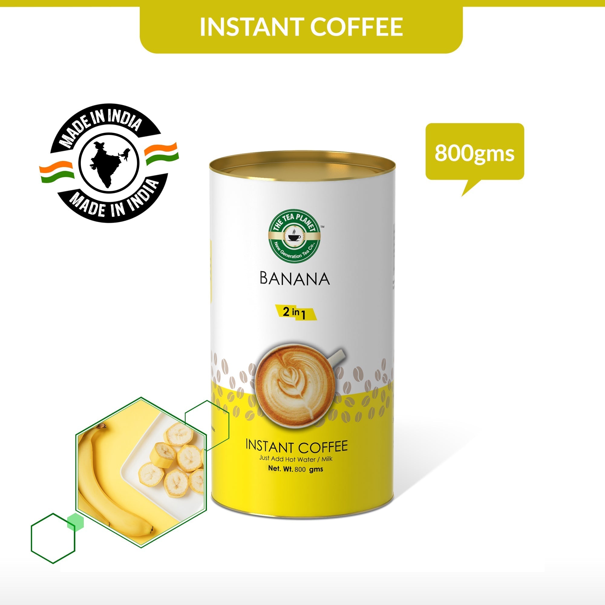 Banana Instant Coffee Premix (2 in 1) - 800 gms