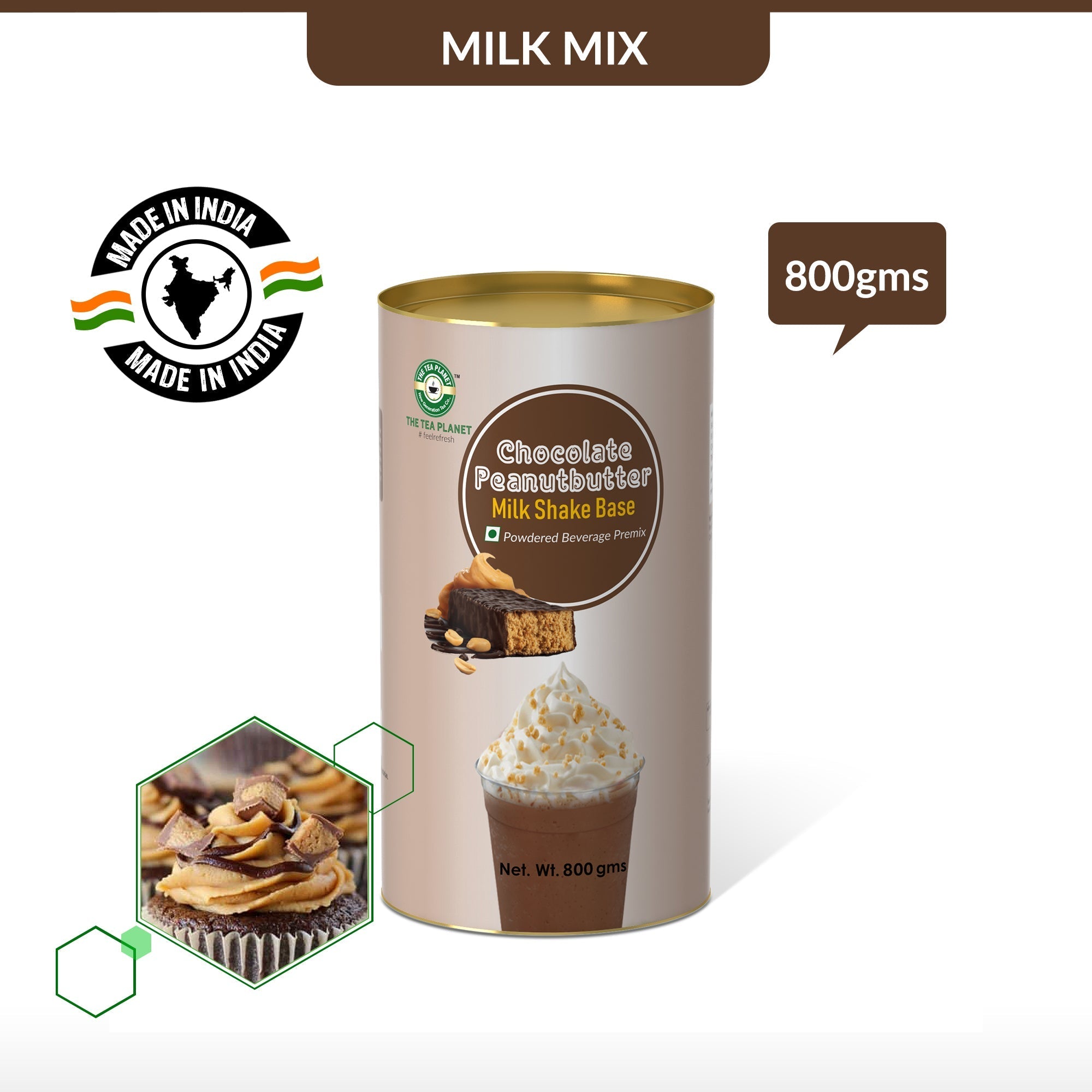 Chocolate Peanutbutter Milkshake Mix - 800 gms
