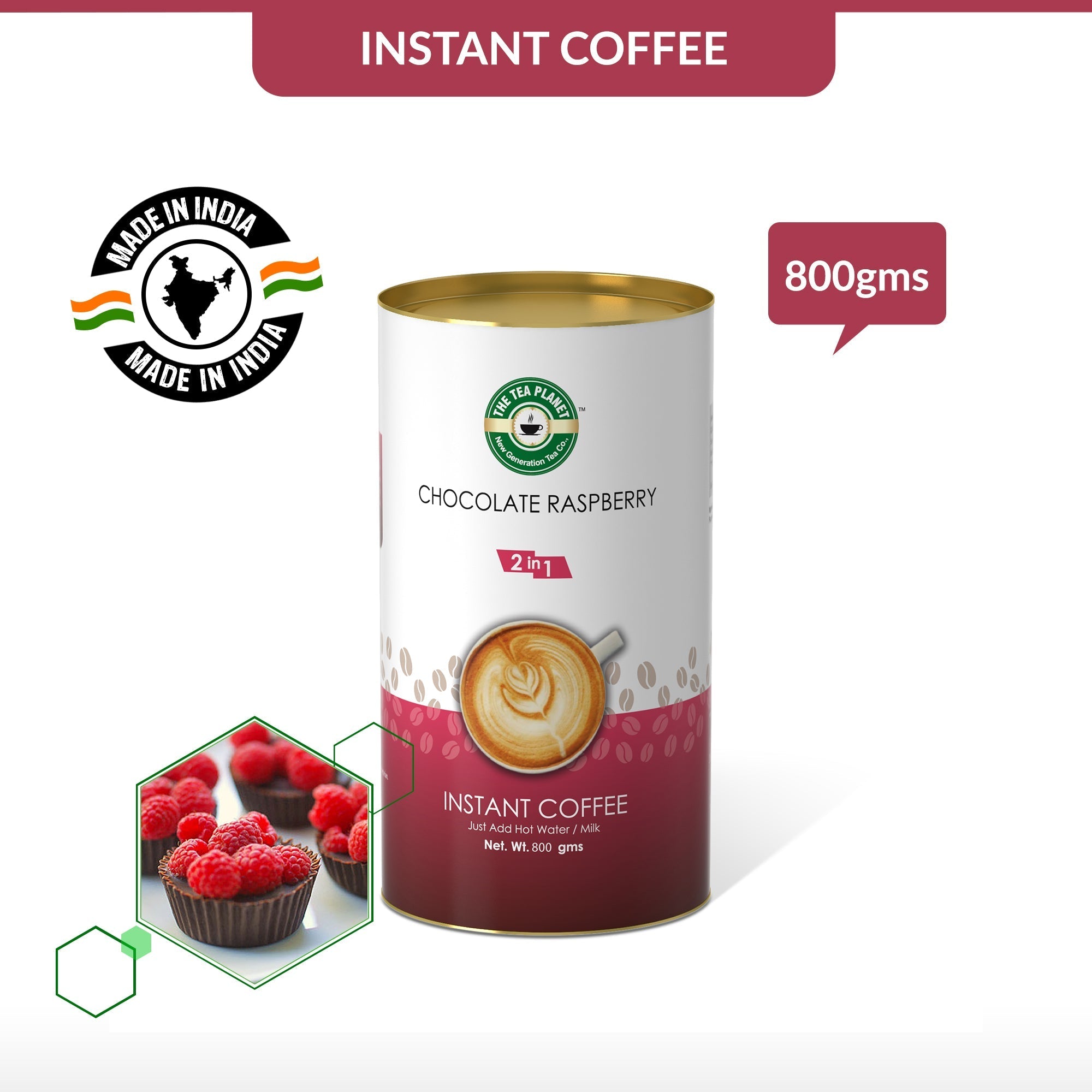 Chocolate Raspberry Instant Coffee Premix (2 in 1) - 800 gms