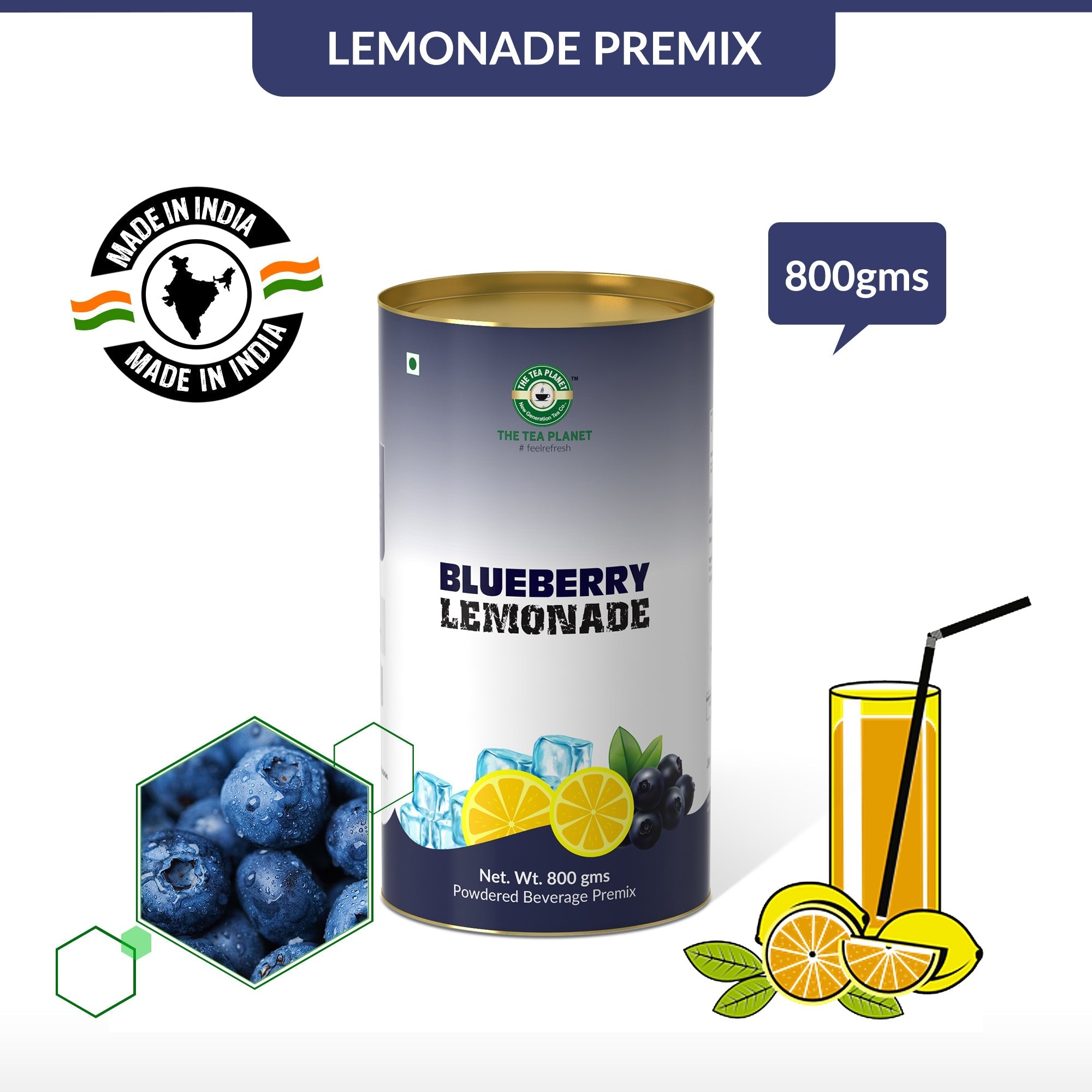 Blueberry Lemonade Premix - 800 gms
