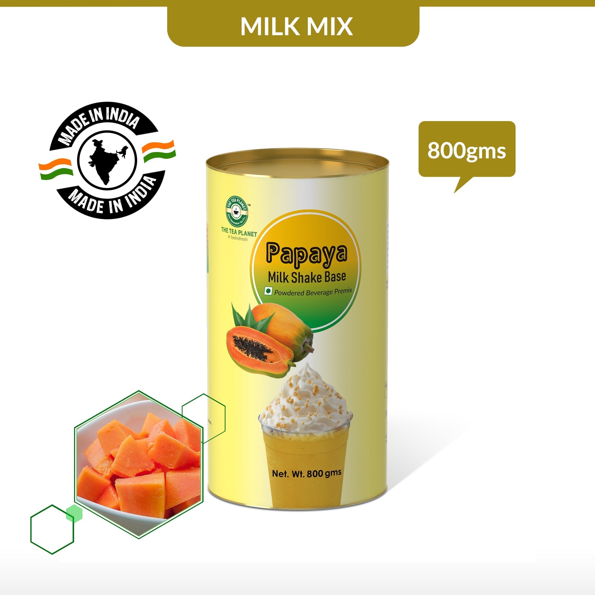 Papaya Milkshake Mix - 800 gms