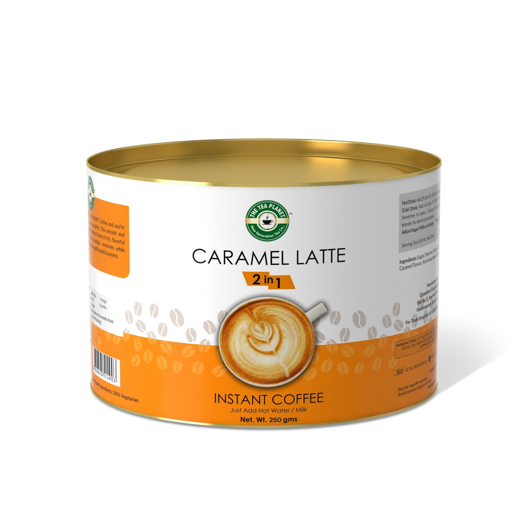 Caramel Latte Instant Coffee Premix (2 in 1) - 800 gms
