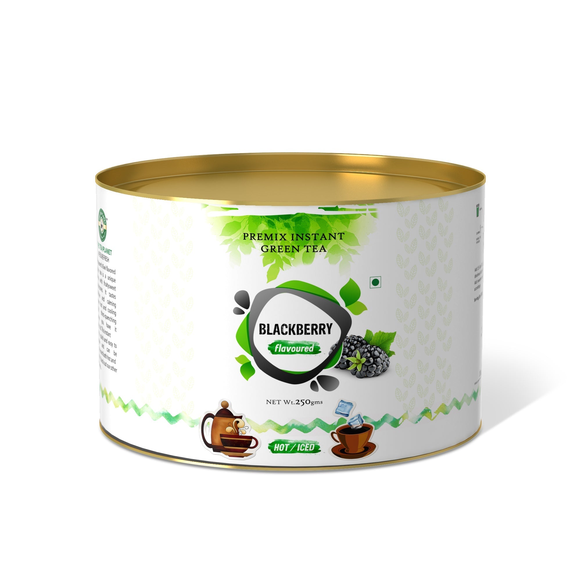 Blackberry Flavored Instant Green Tea - 800 gms