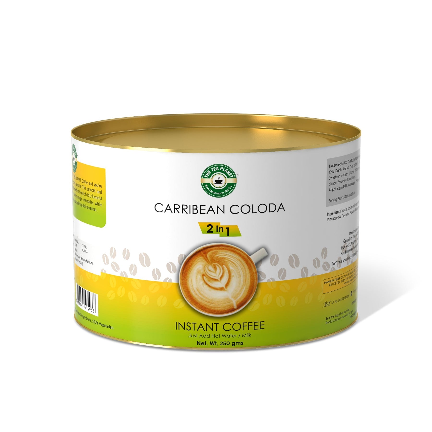 Carribean Coloda Instant Coffee Premix (2 in 1) - 800 gms