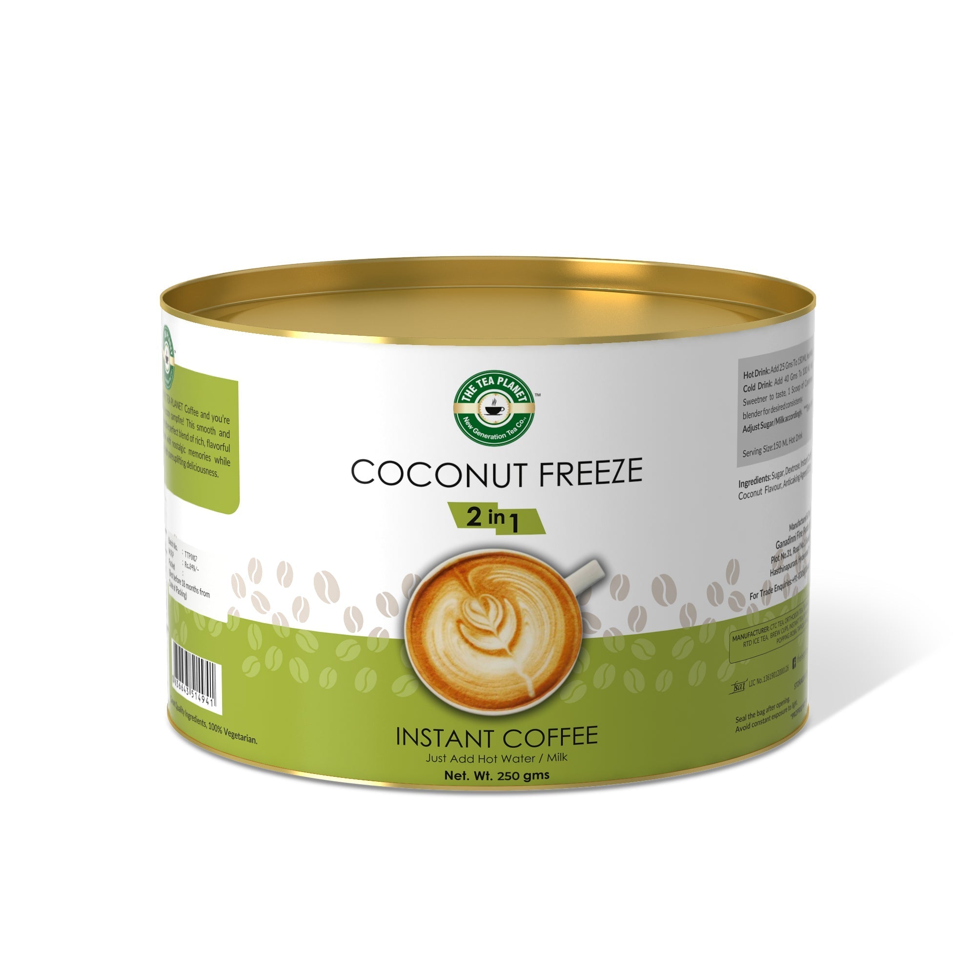 Coconut Freeze Instant Coffee Premix (2 in 1) - 800 gms