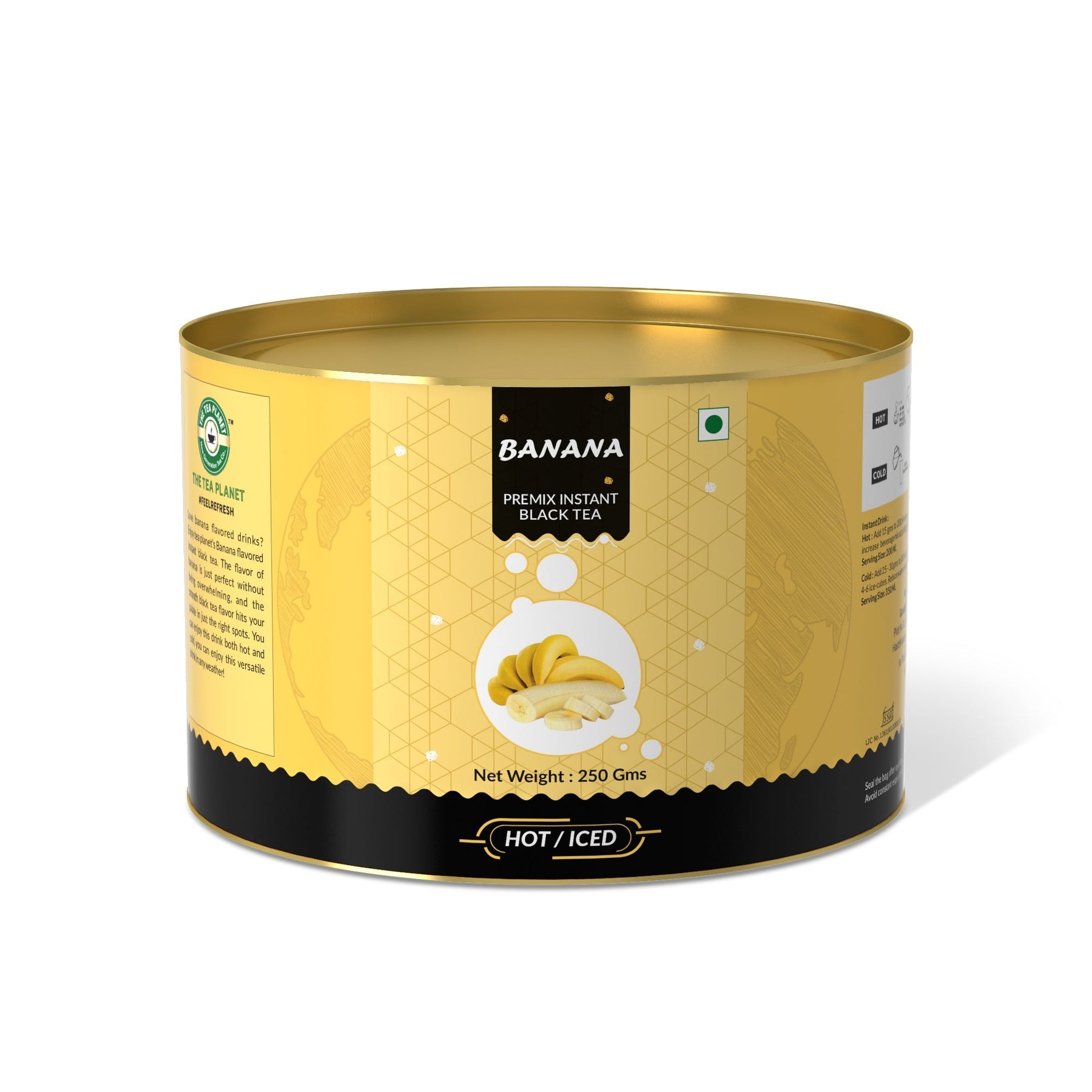Banana Flavored Instant Black Tea - 800 gms