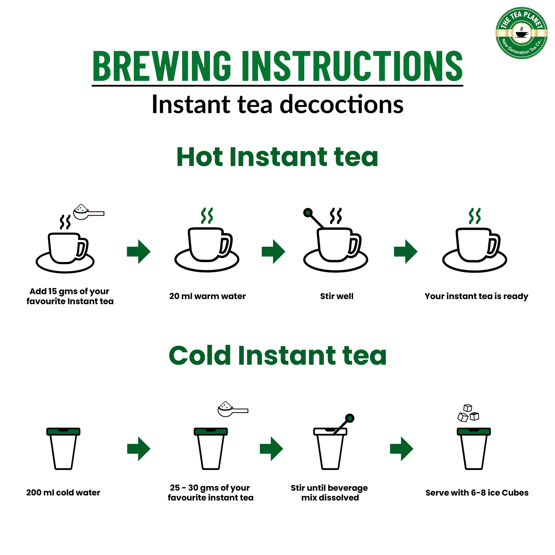 Lemon Ginger Flavored Instant Black Tea - 800 gms