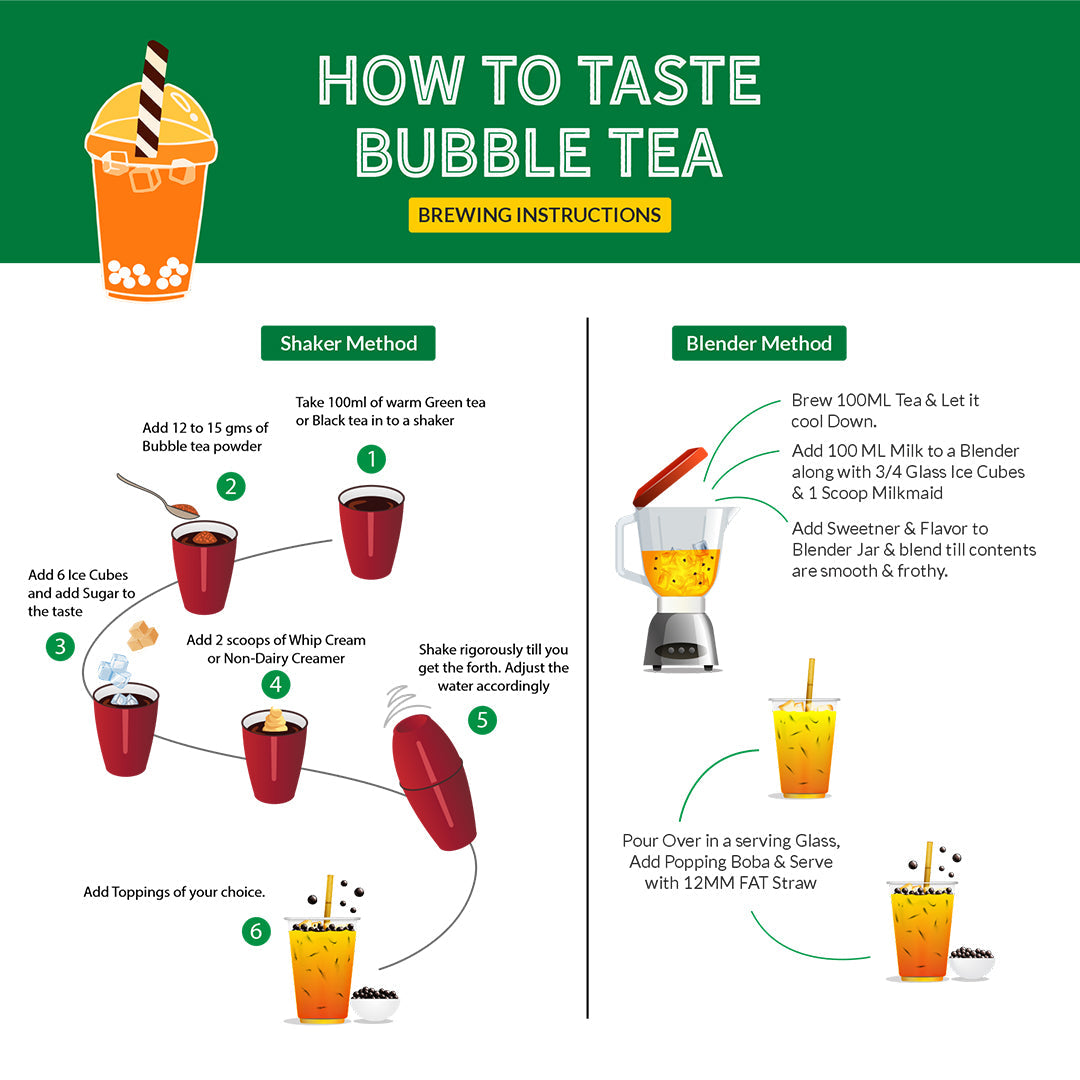 Tropical Mix Bubble Tea Premix - 400 gms