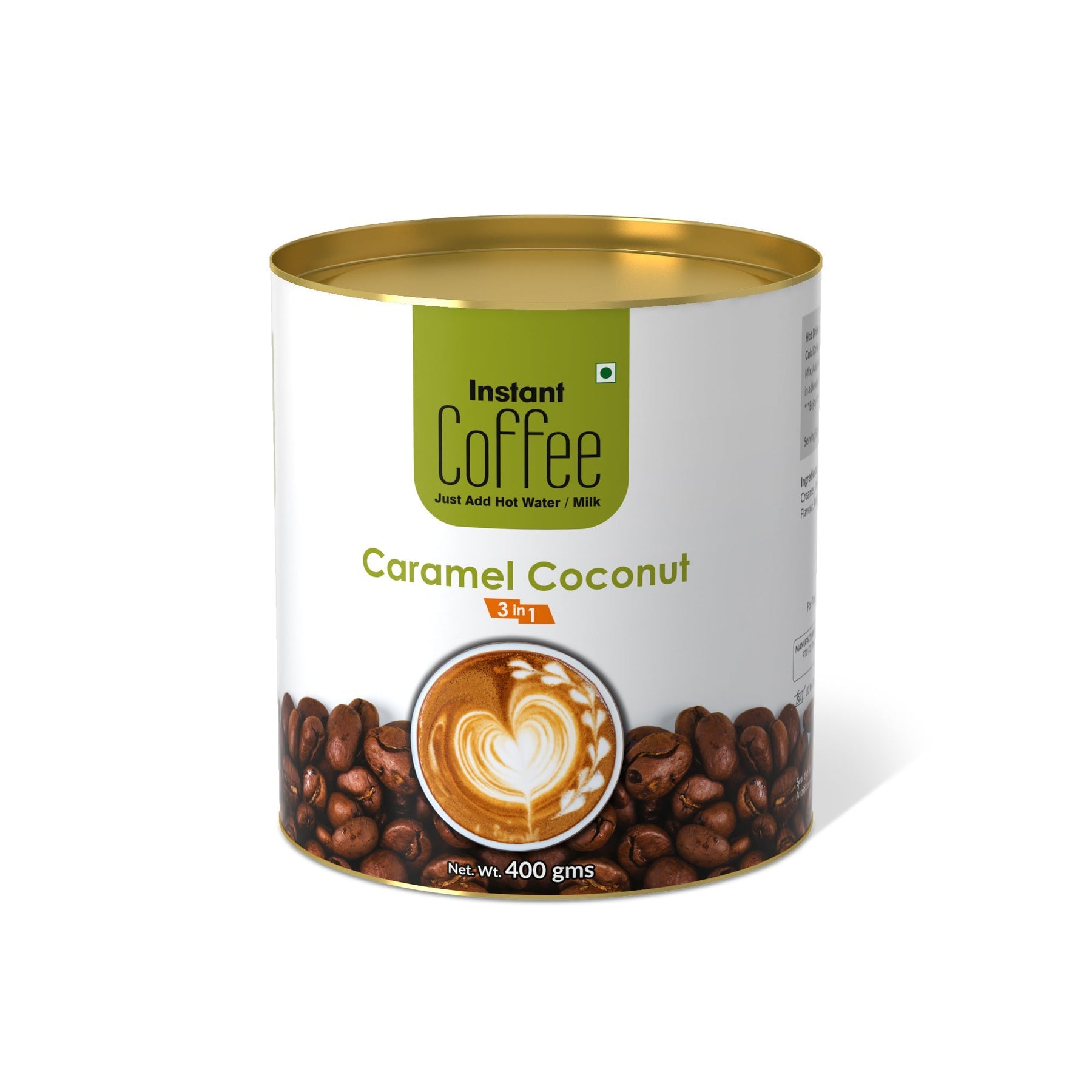 Caramel Coconut Instant Coffee Premix (3 in 1) - 400 gms