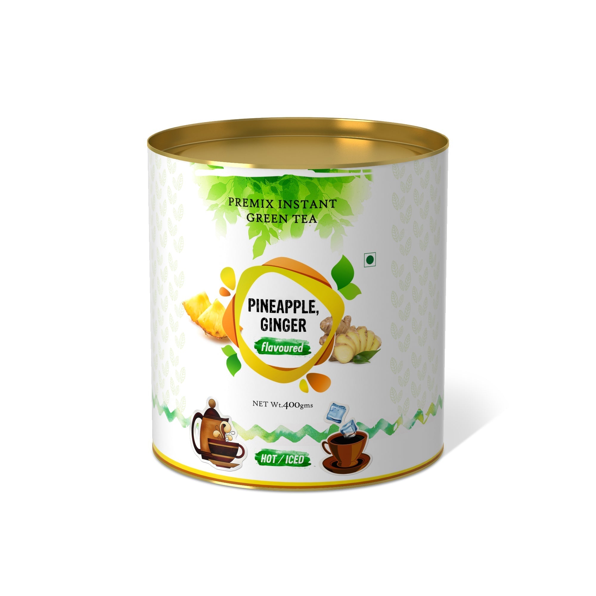 Pineapple Ginger Flavored Instant Green Tea