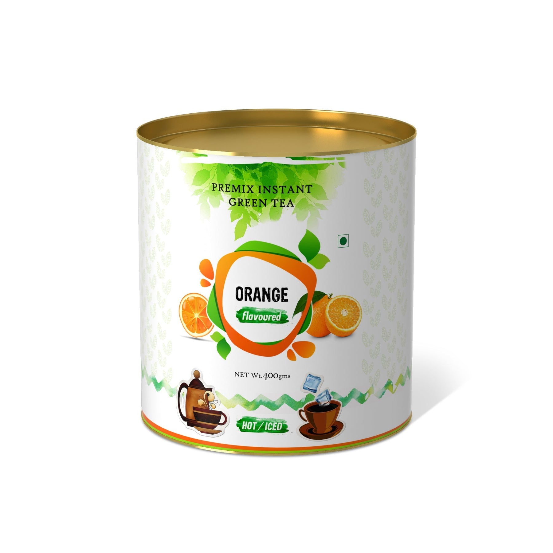 Orange Flavored Instant Green Tea - 800 gms