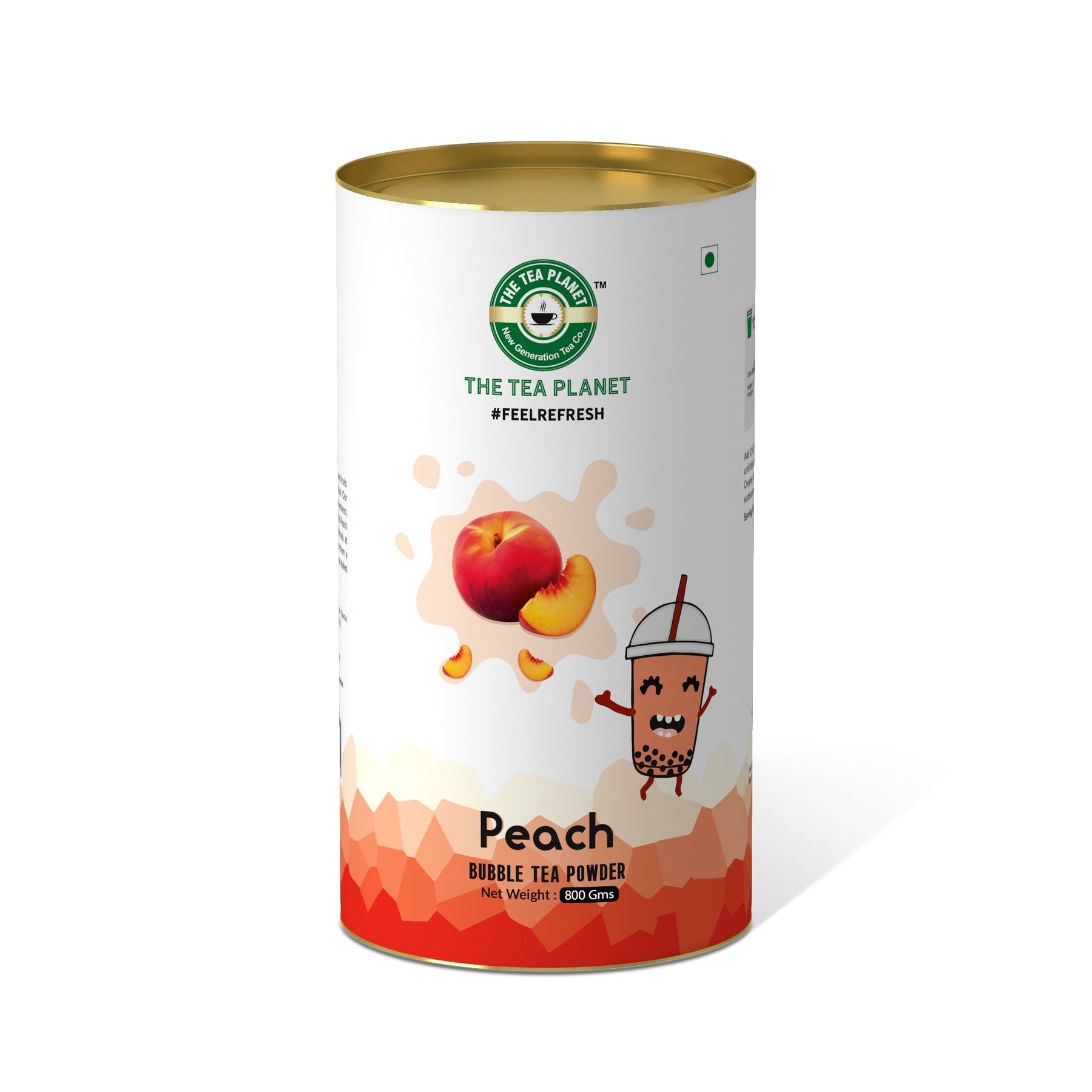 Peach Bubble Tea Premix - 400 gms