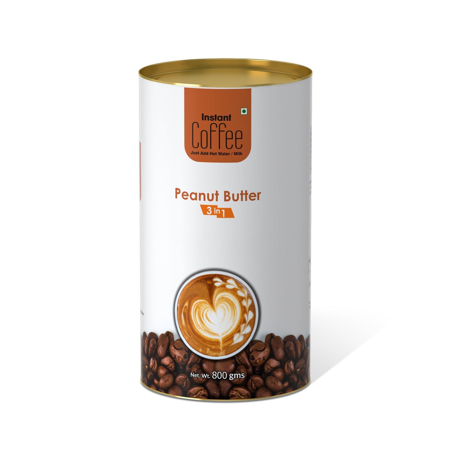Peanut Butter Instant Coffee Premix (3 in 1) - 800 gms
