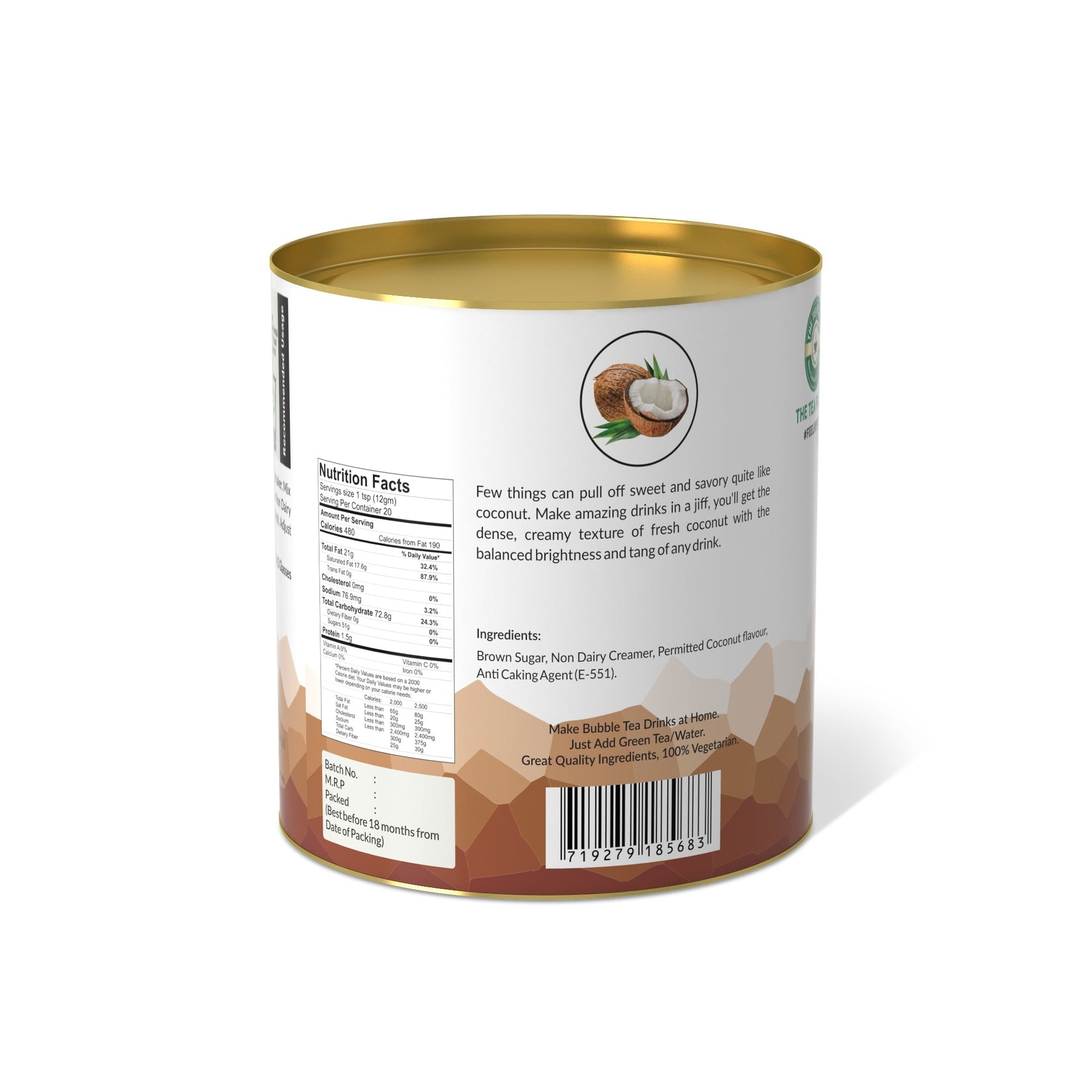 Coconut Bubble Tea Premix - 800 gms