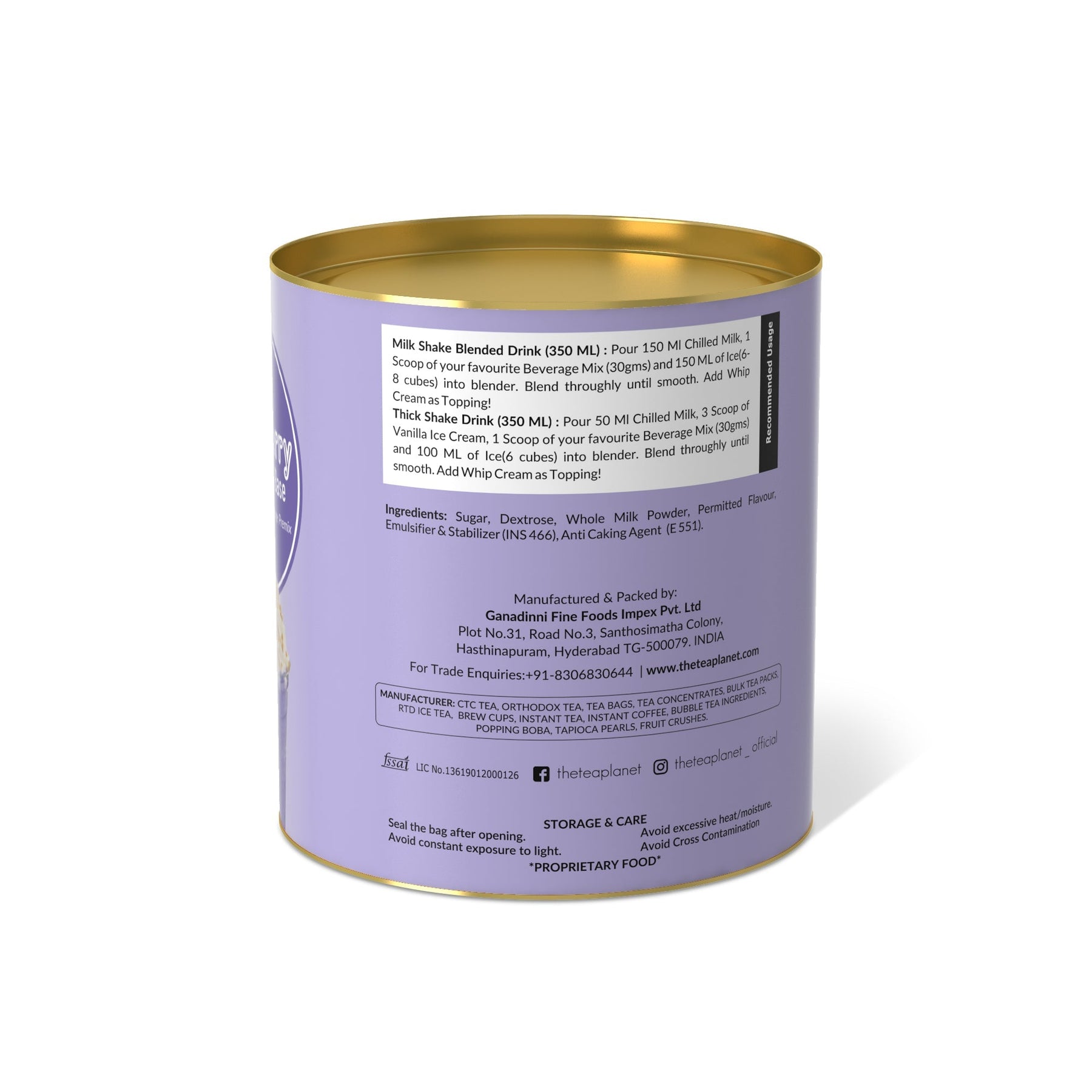 Blueberry Milkshake Mix - 400 gms