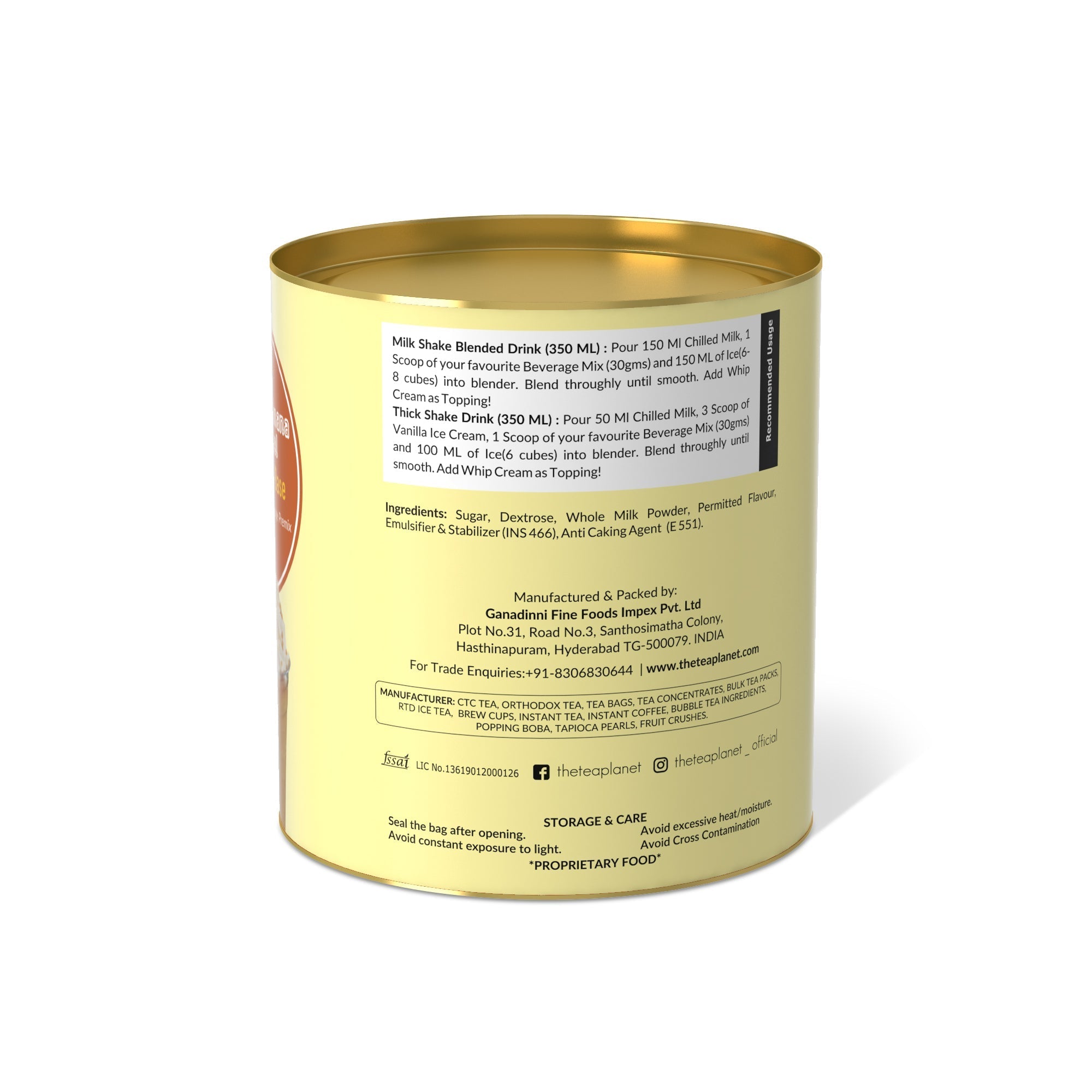 Vanilla Banana Caramel Milkshake Mix