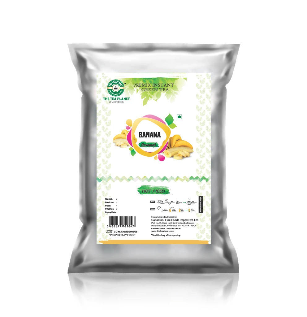 Banana Flavored Instant Green Tea