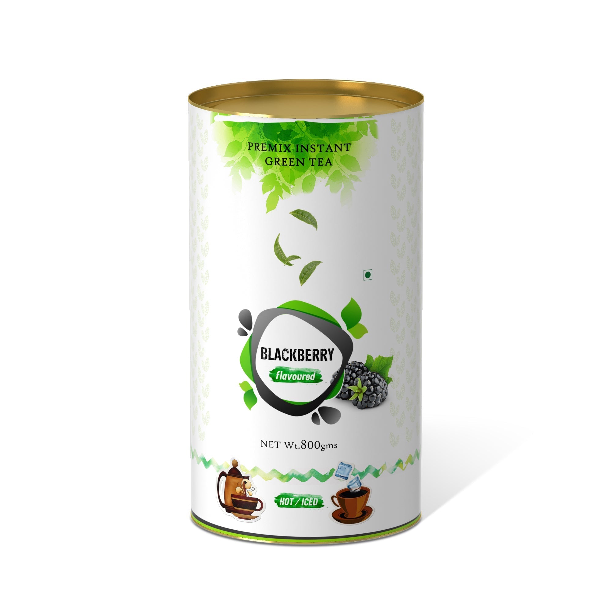 Blackberry Flavored Instant Green Tea - 800 gms