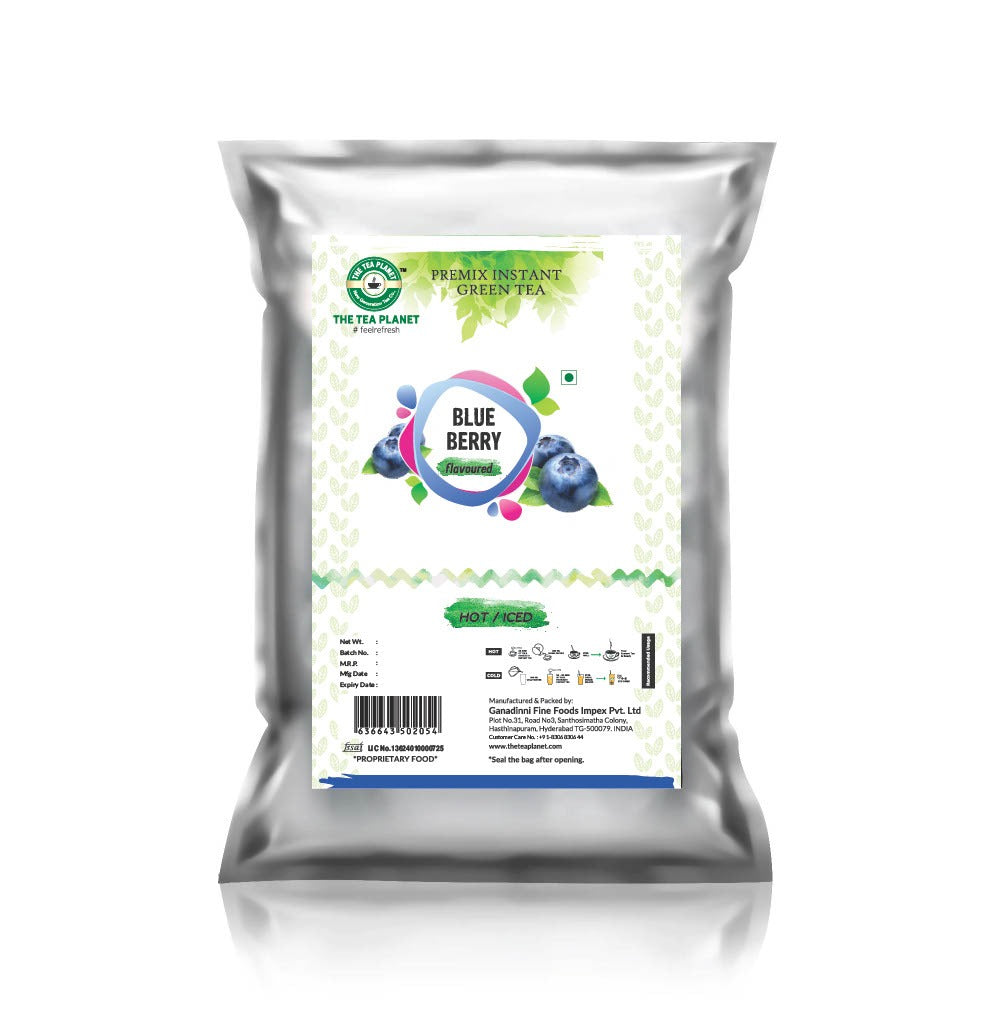Blueberry Flavored Instant Green Tea