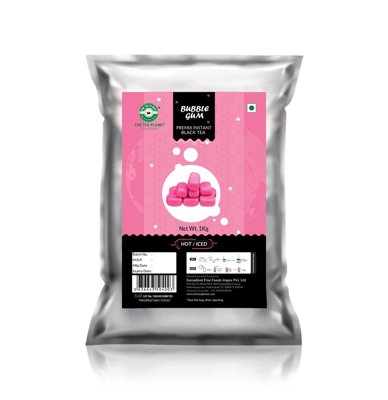 Bubblegum Flavored Instant Black Tea