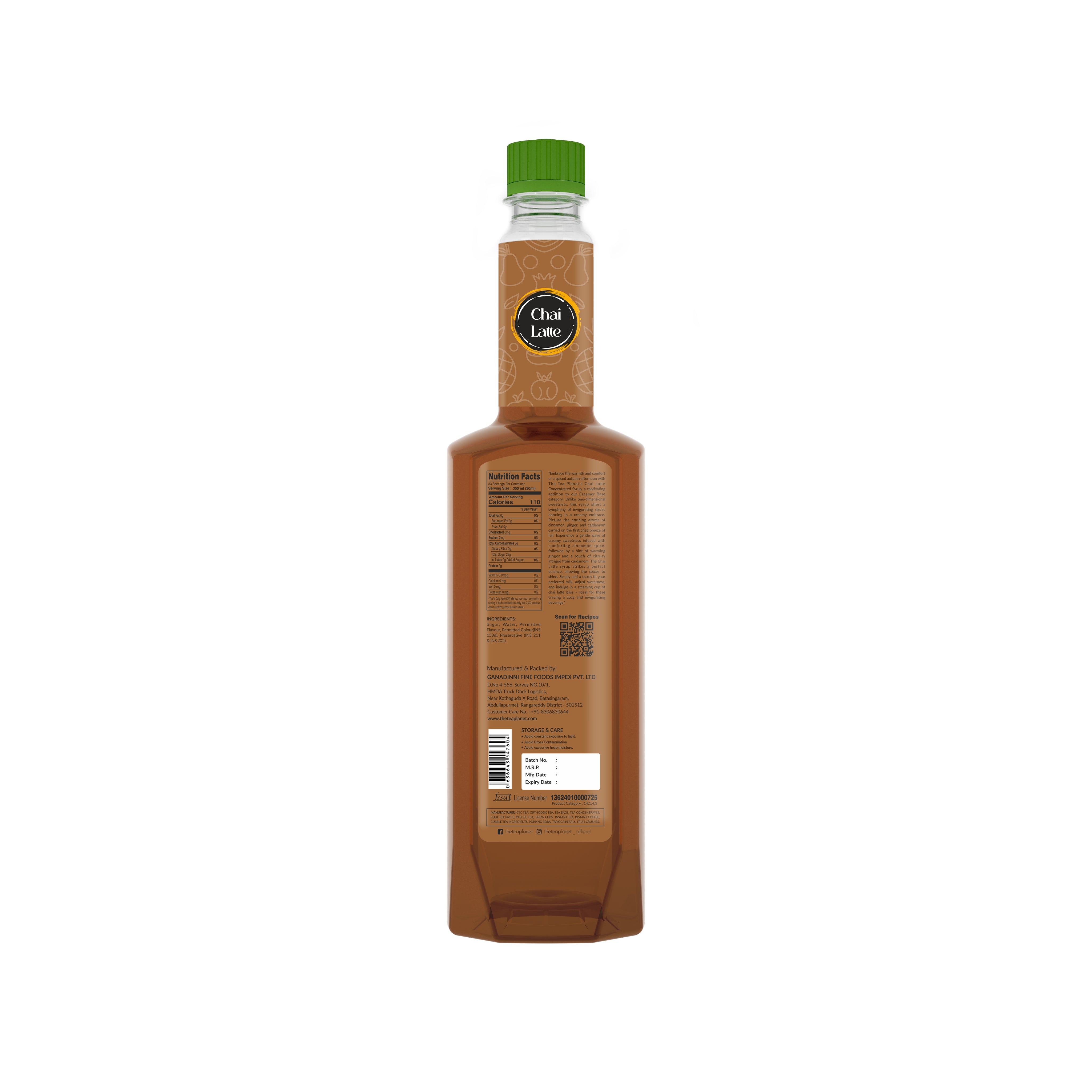Chai Latte Syrup - 700 ml