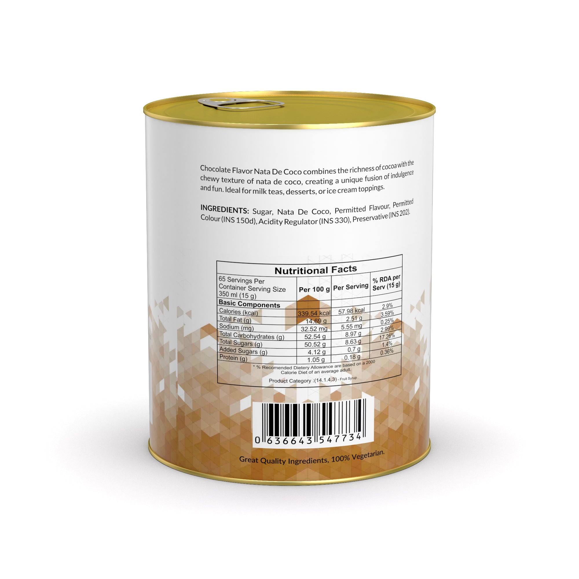 Chocolate Nata De Coco - 1 Kg