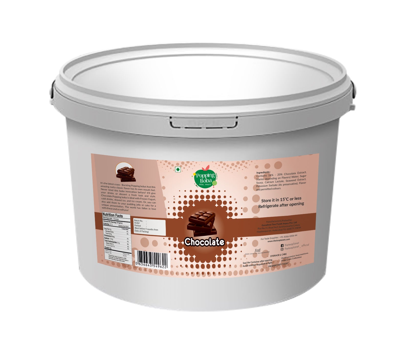 Chocolate Popping Boba - 2kg