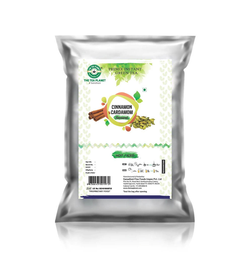 Cinnamon Cardamom Flavored Instant Green Tea