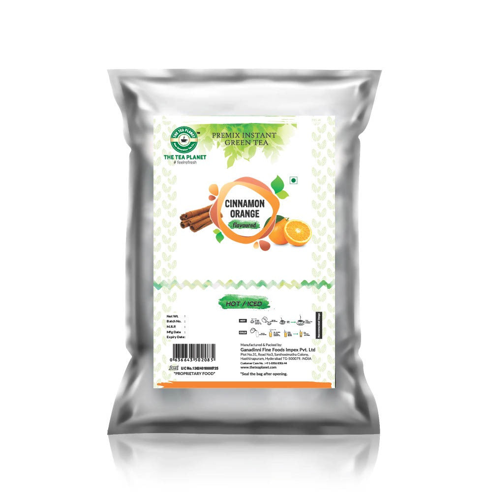 Cinnamon Orange Flavored Instant Green Tea