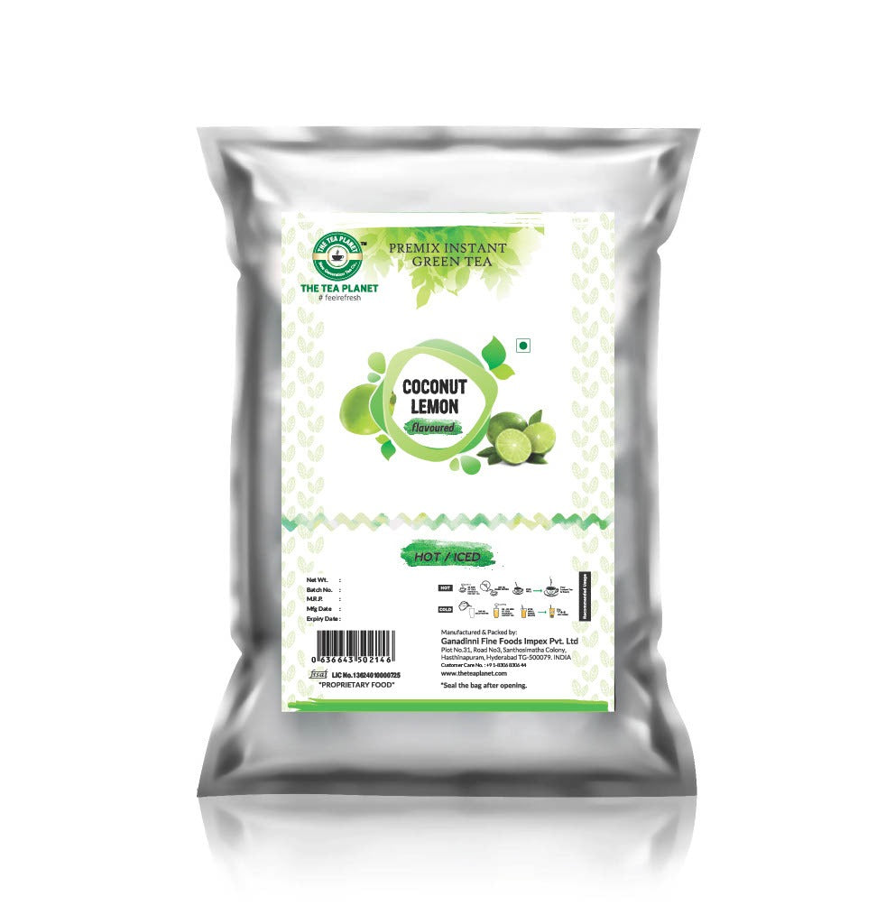 Coconut Lemon Flavored Instant Green Tea