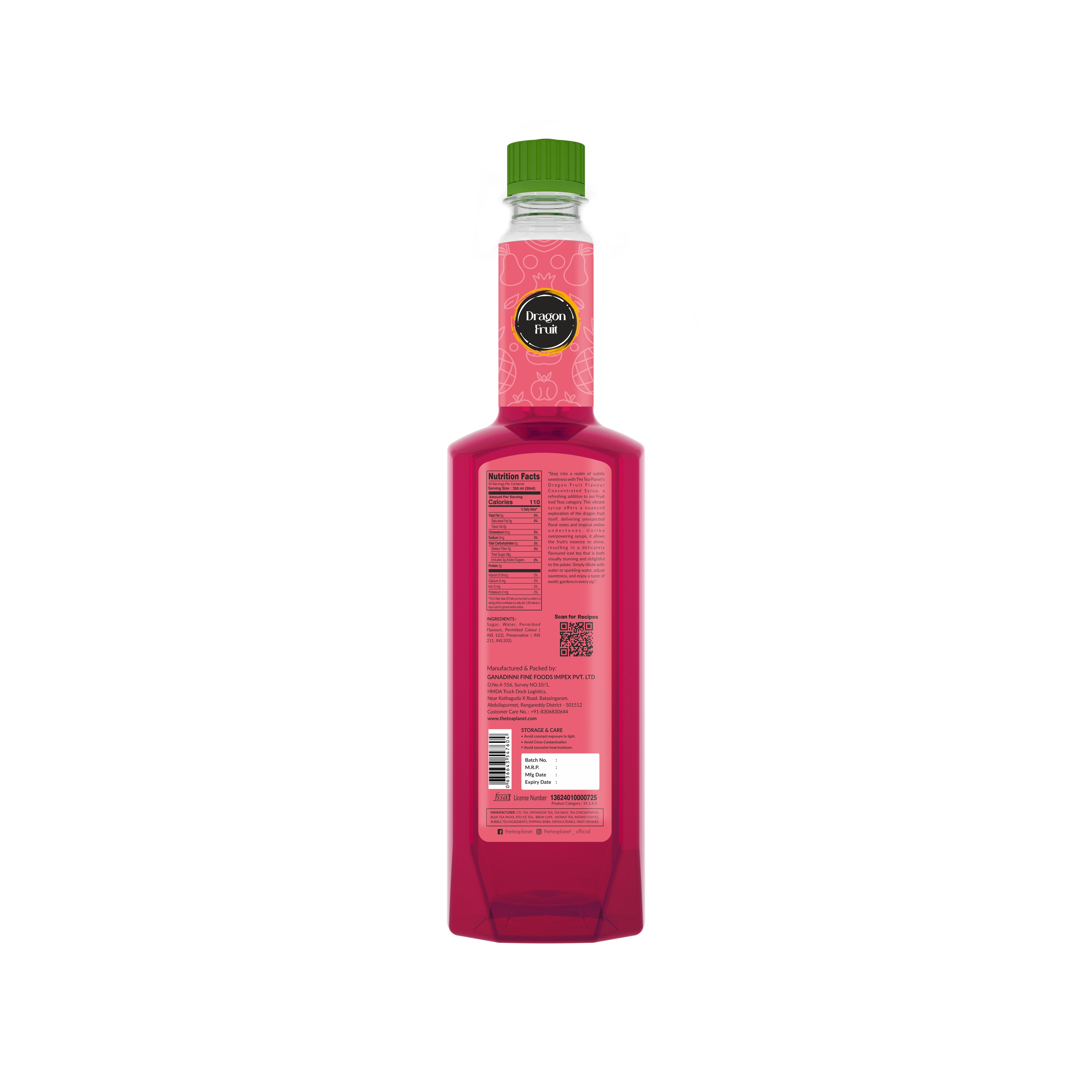 Dragon Fruit Syrup - 700 ml