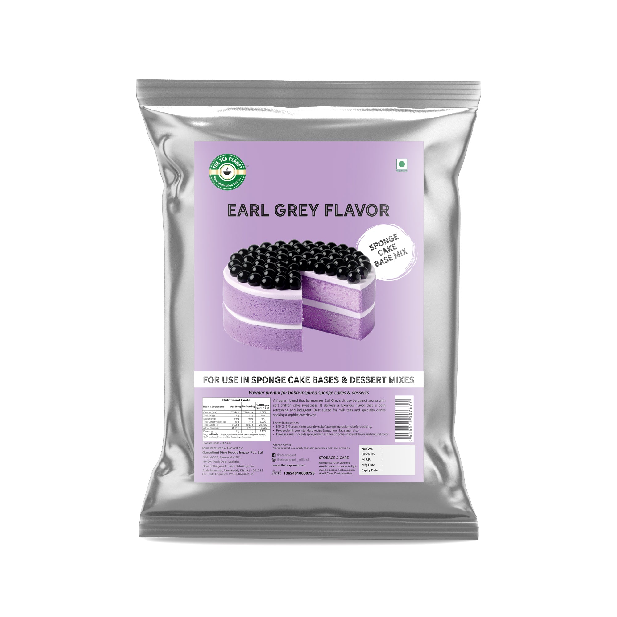 Earl Grey Flavor – Sponge Cake Base Mix