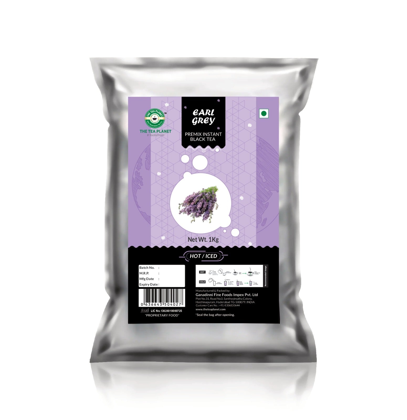 Earl Grey Flavored Instant Black Tea