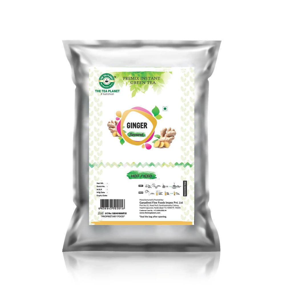 Ginger Flavored Instant Green Tea