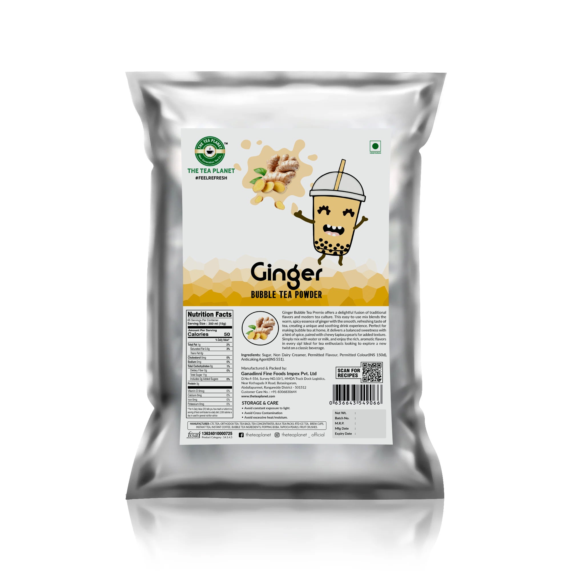 Ginger Bubble Tea Premix