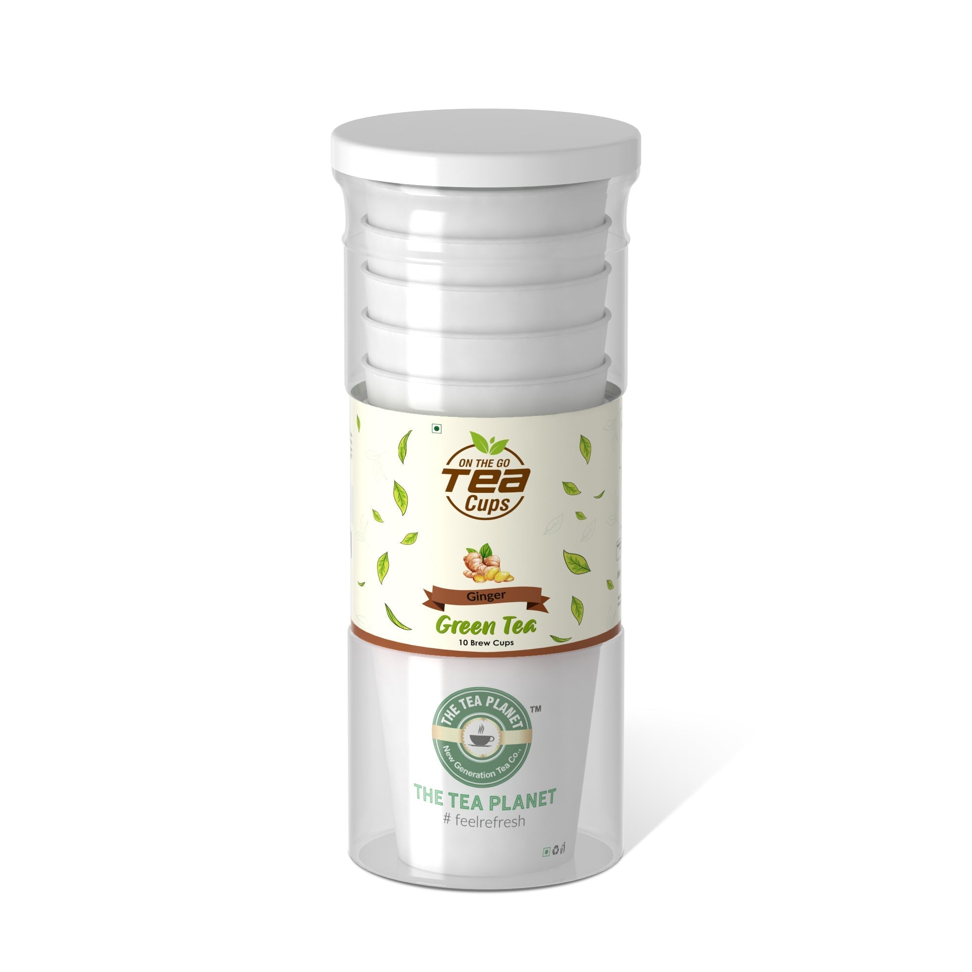 Ginger Instant Green Tea Brew Cup - 20 cups