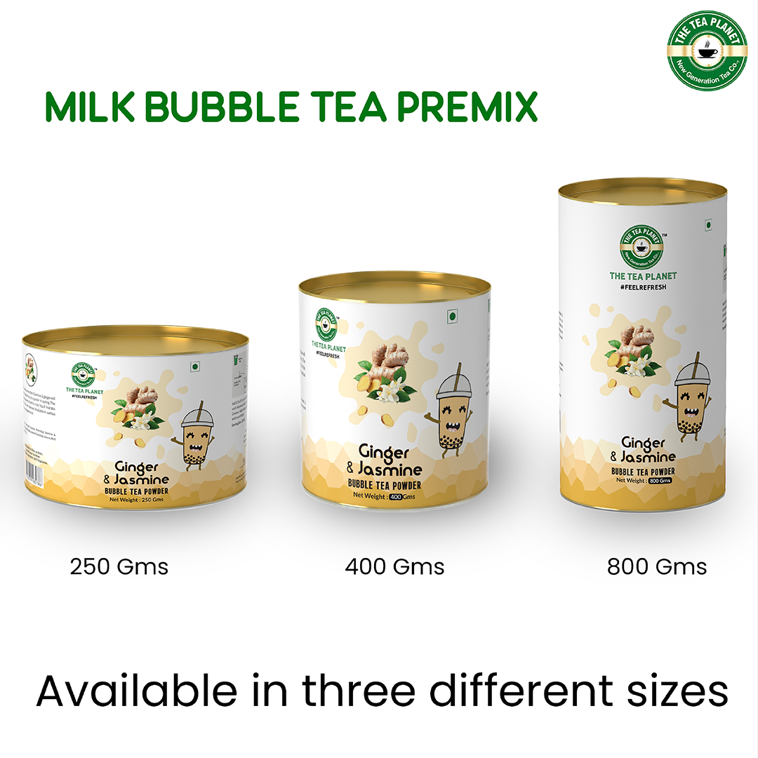 Ginger Jasmine Bubble Tea Premix - 400 gms