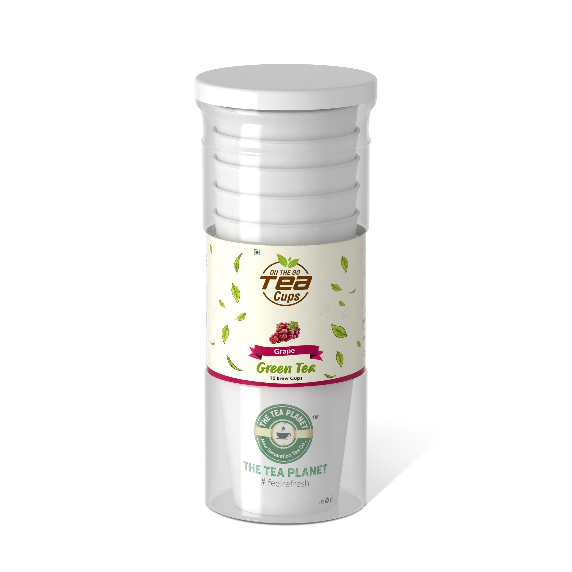 Grape Instant Green Tea Brew Cup - 20 cups