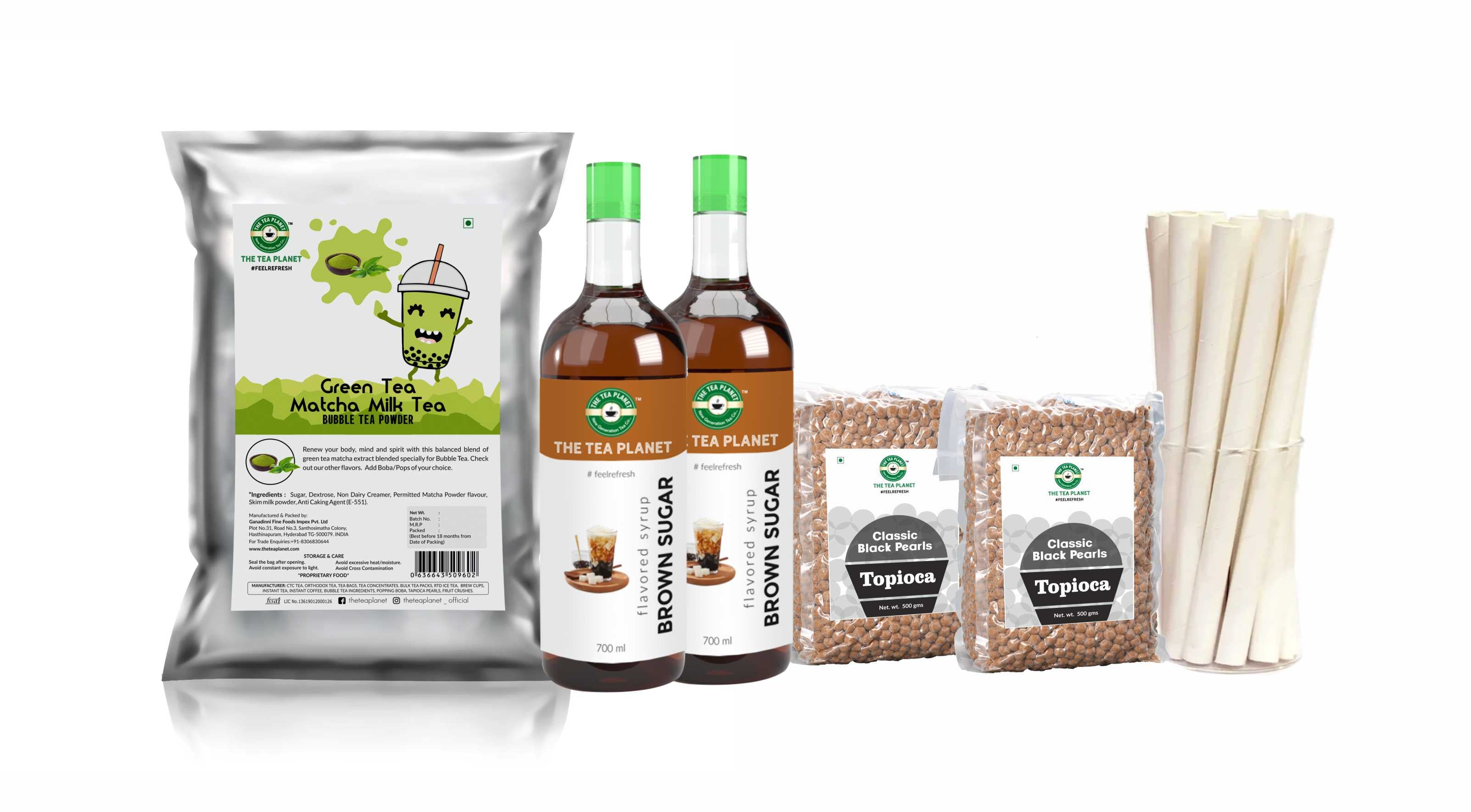 Green Tea Matcha Tiger Series Milk Tea Starter Kit
