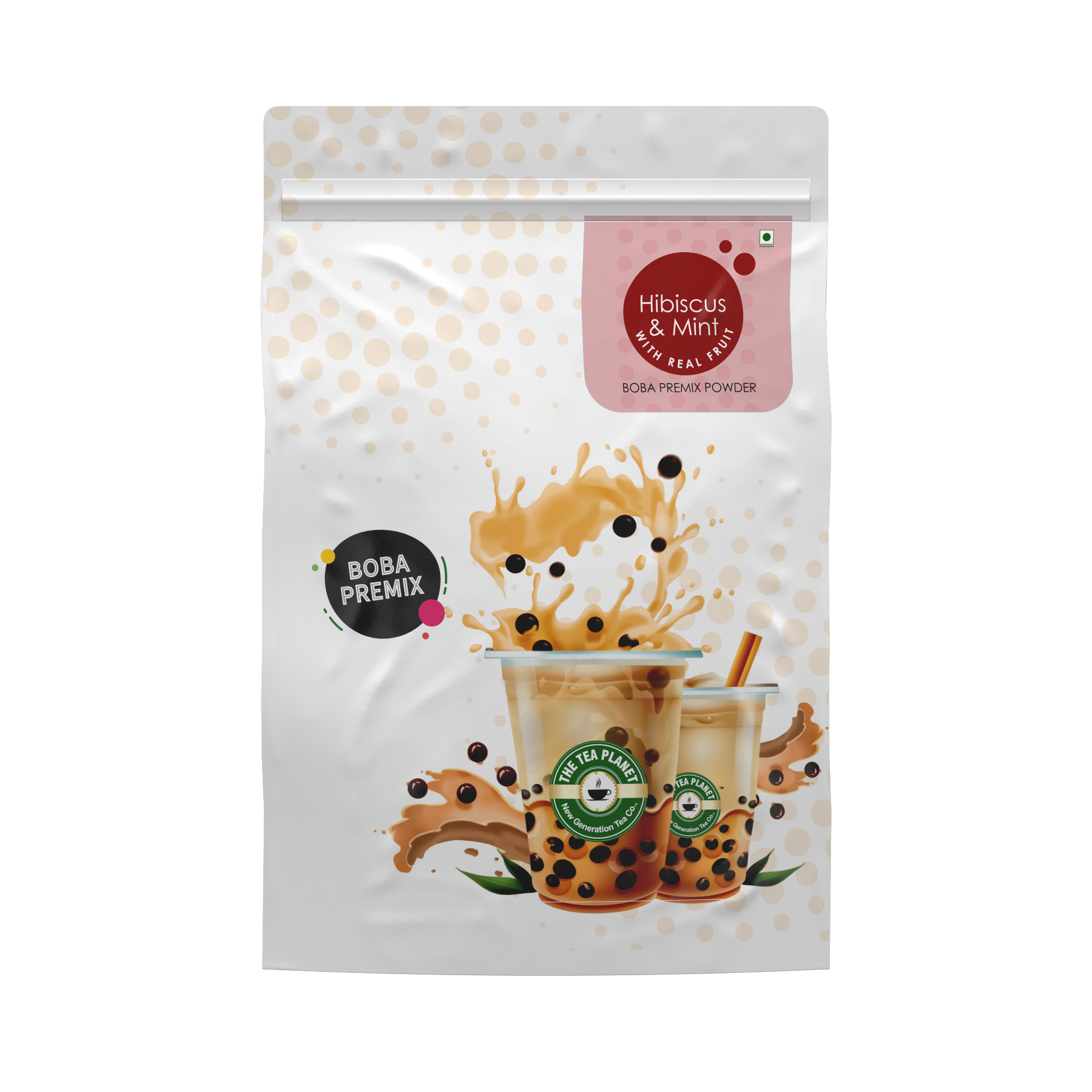 Hibiscus & Mint Fruit Bubble Tea Premix - 1 kg