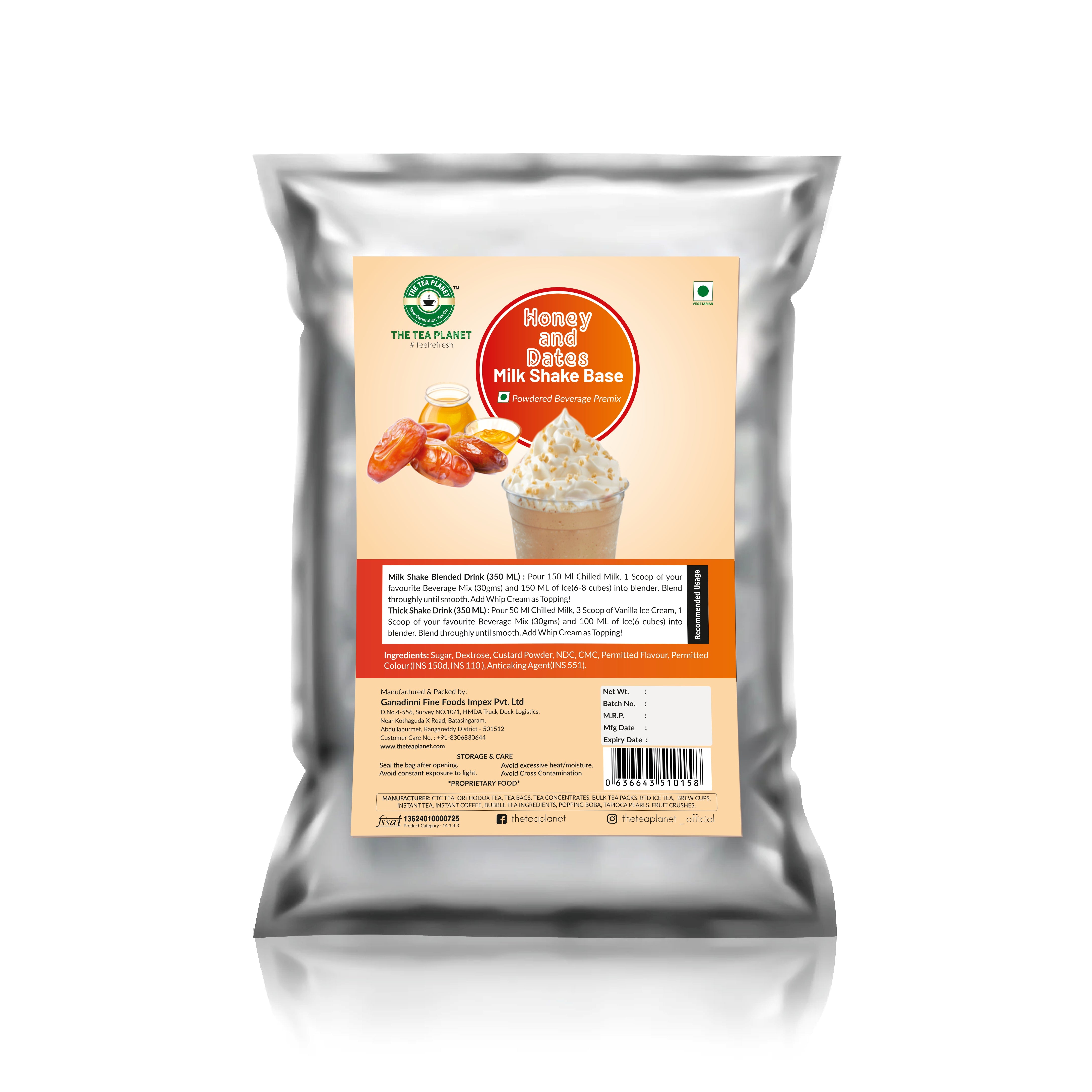 Honey & Dates Milkshake Mix - 1kg