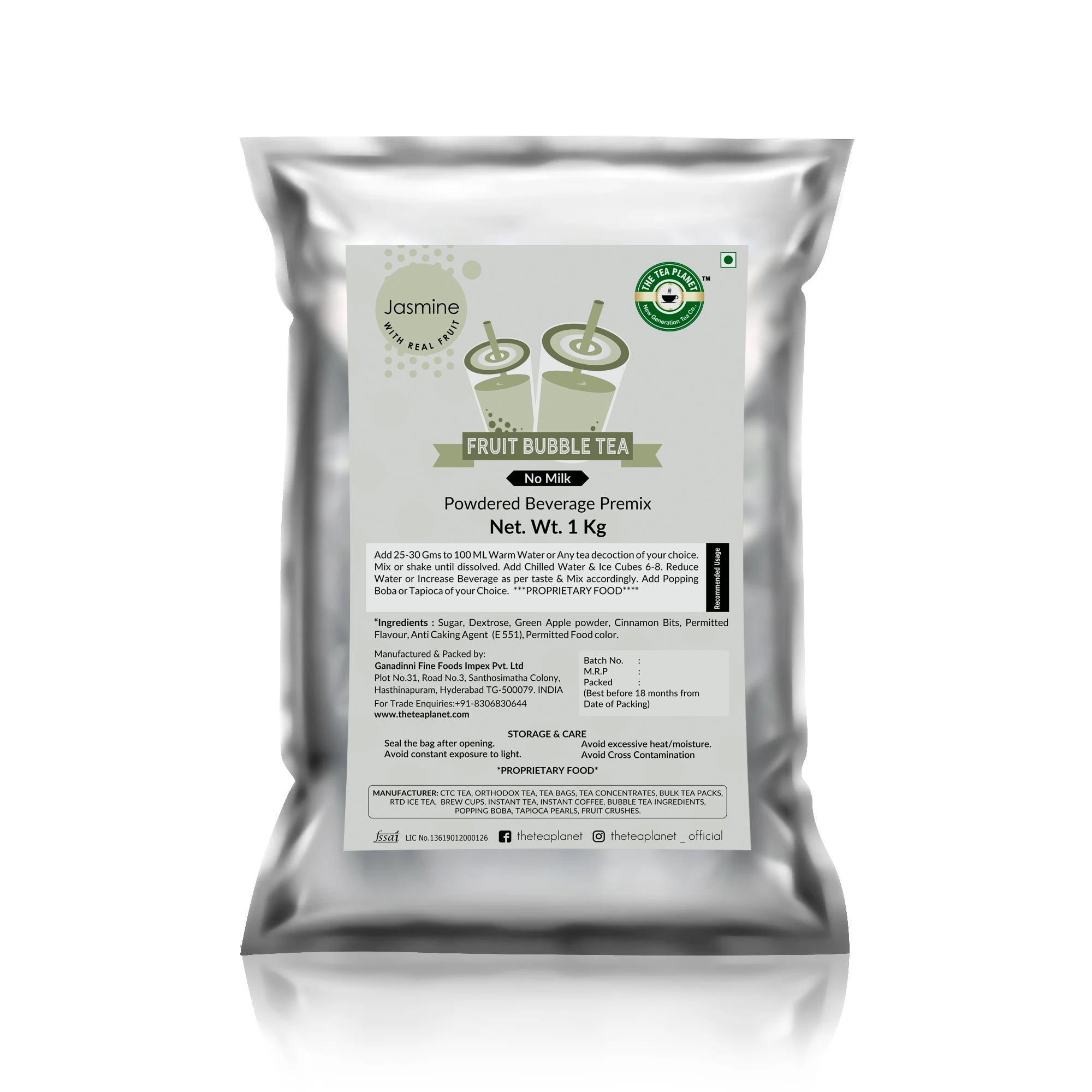 Jasmine Flower Fruit Bubble Tea Premix