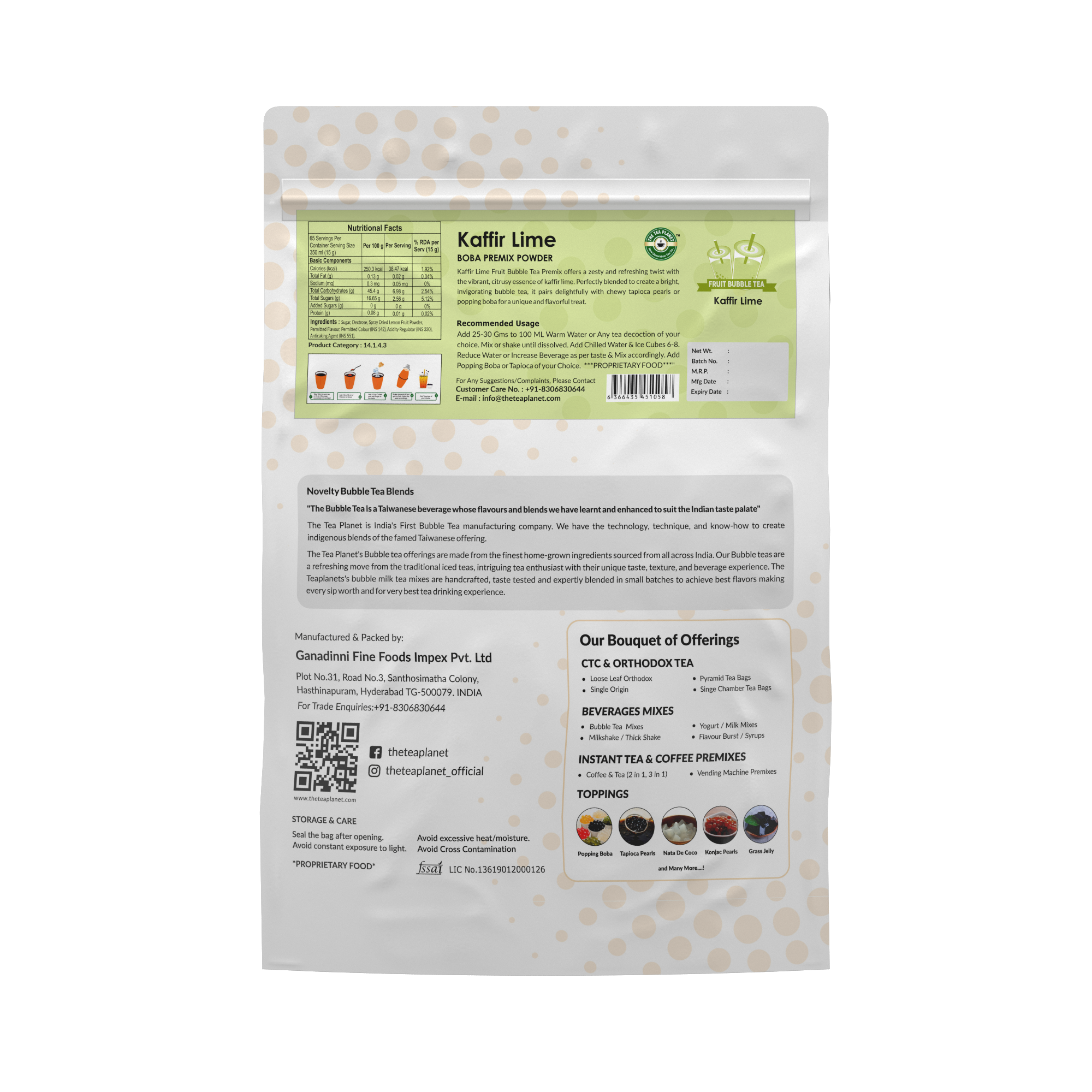 Kaffir Lime Boba Kit