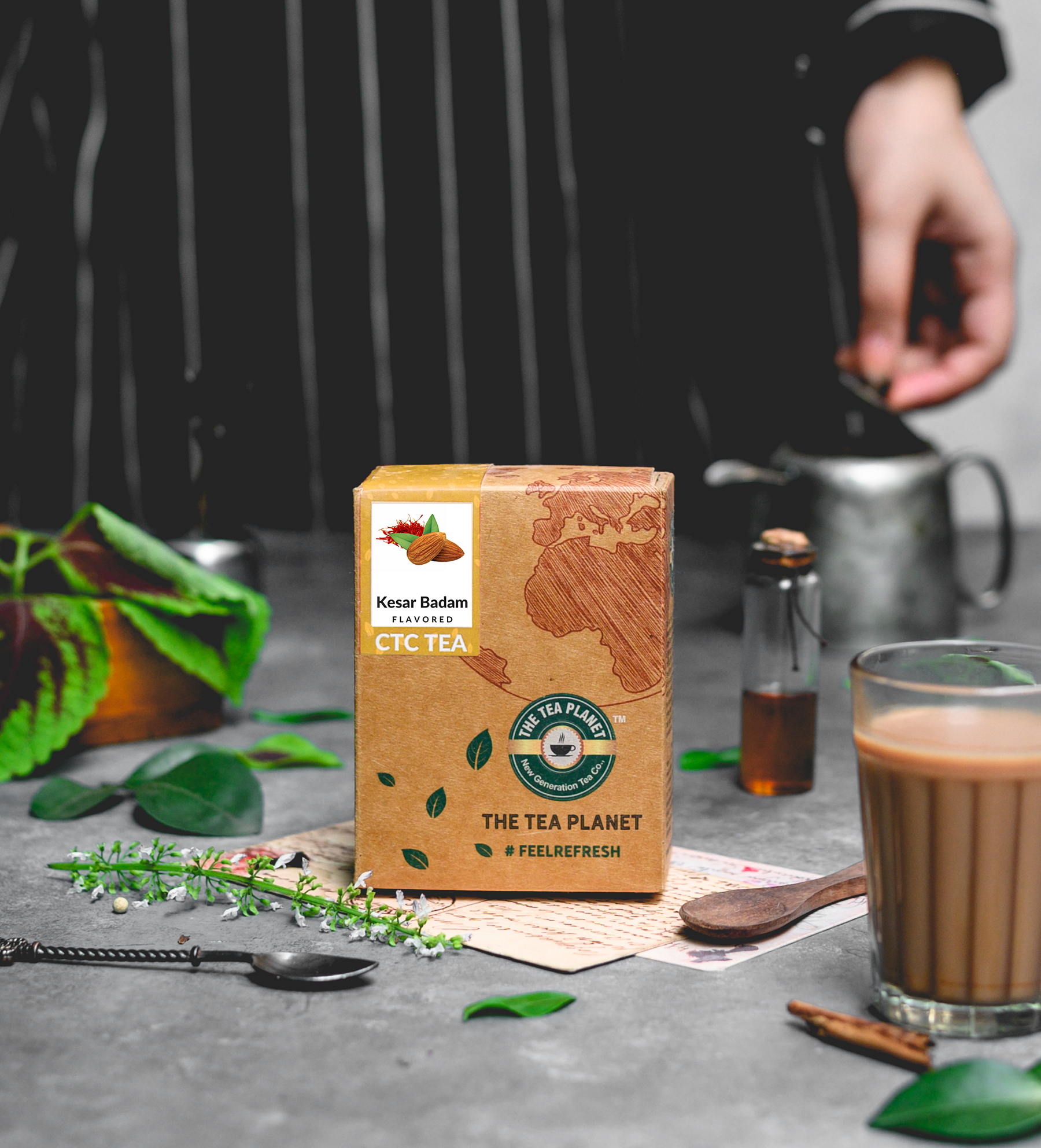 Kesar Badam Flavored CTC Tea 5