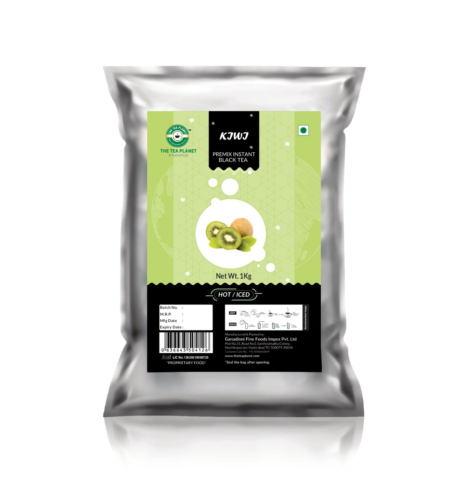 Kiwi Flavored Instant Black Tea
