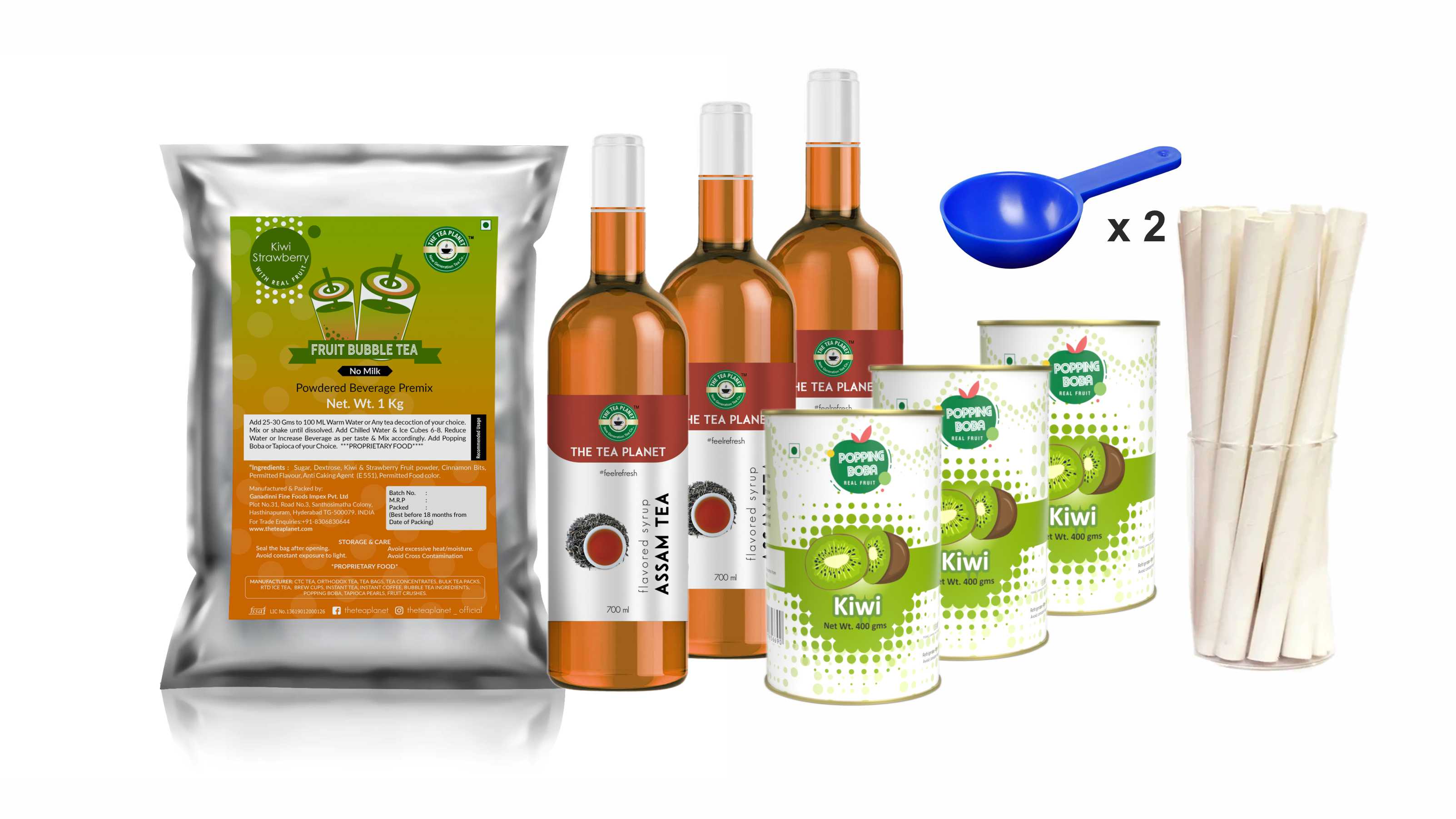 Kiwi Strawberry Fruit Tea Starter Kit