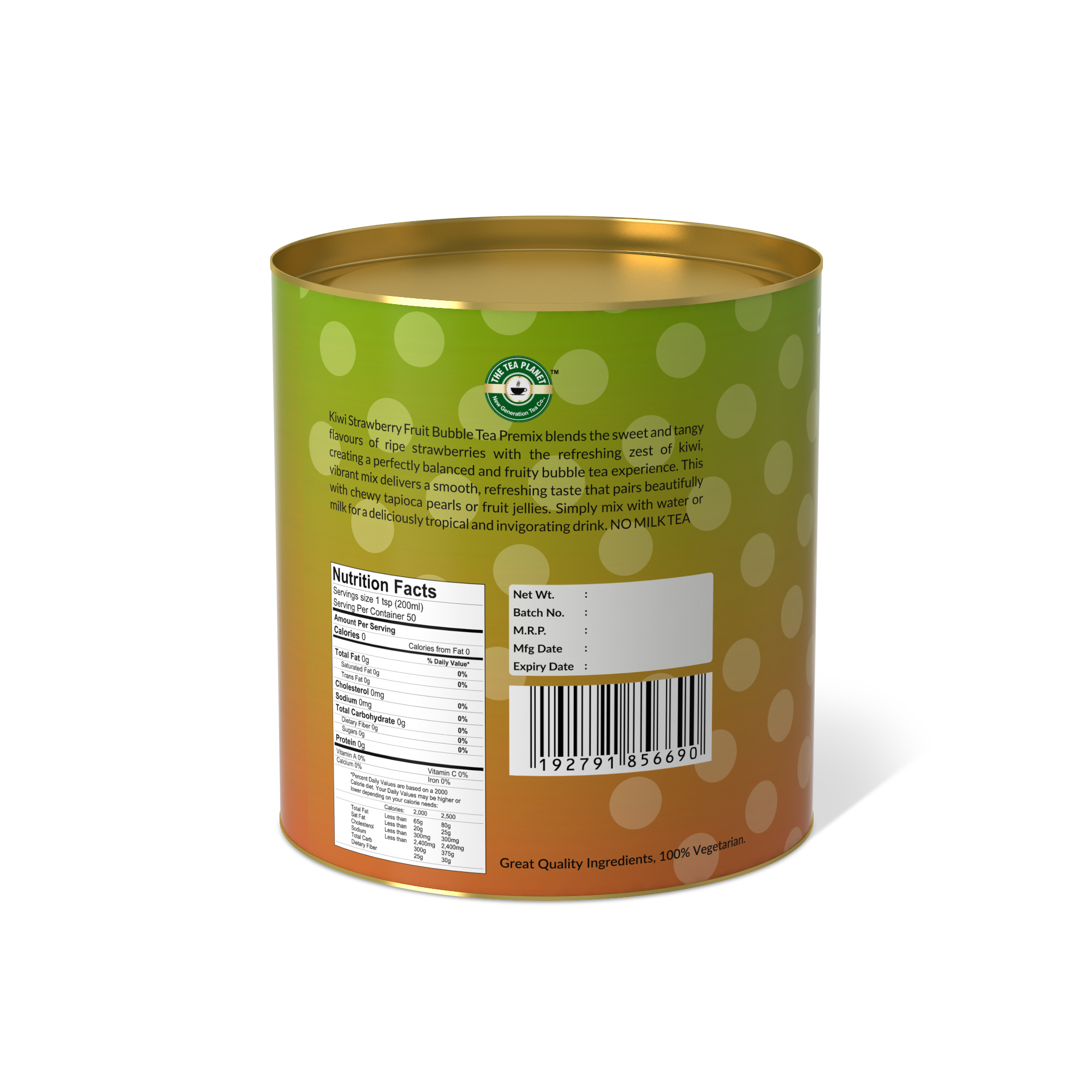Kiwi Strawberry Fruit Bubble Tea Premix