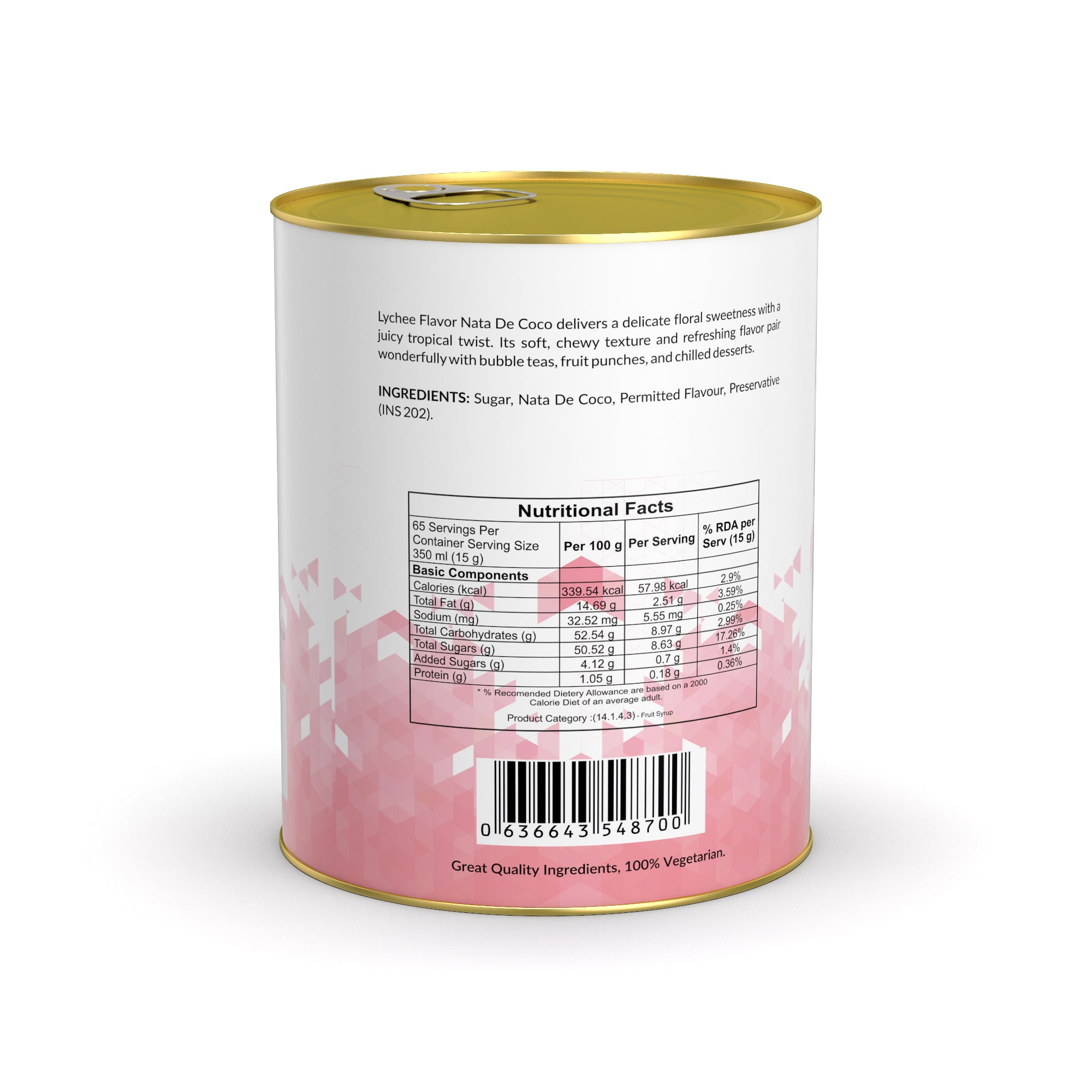 Lychee Nata De Coco - 1 Kg